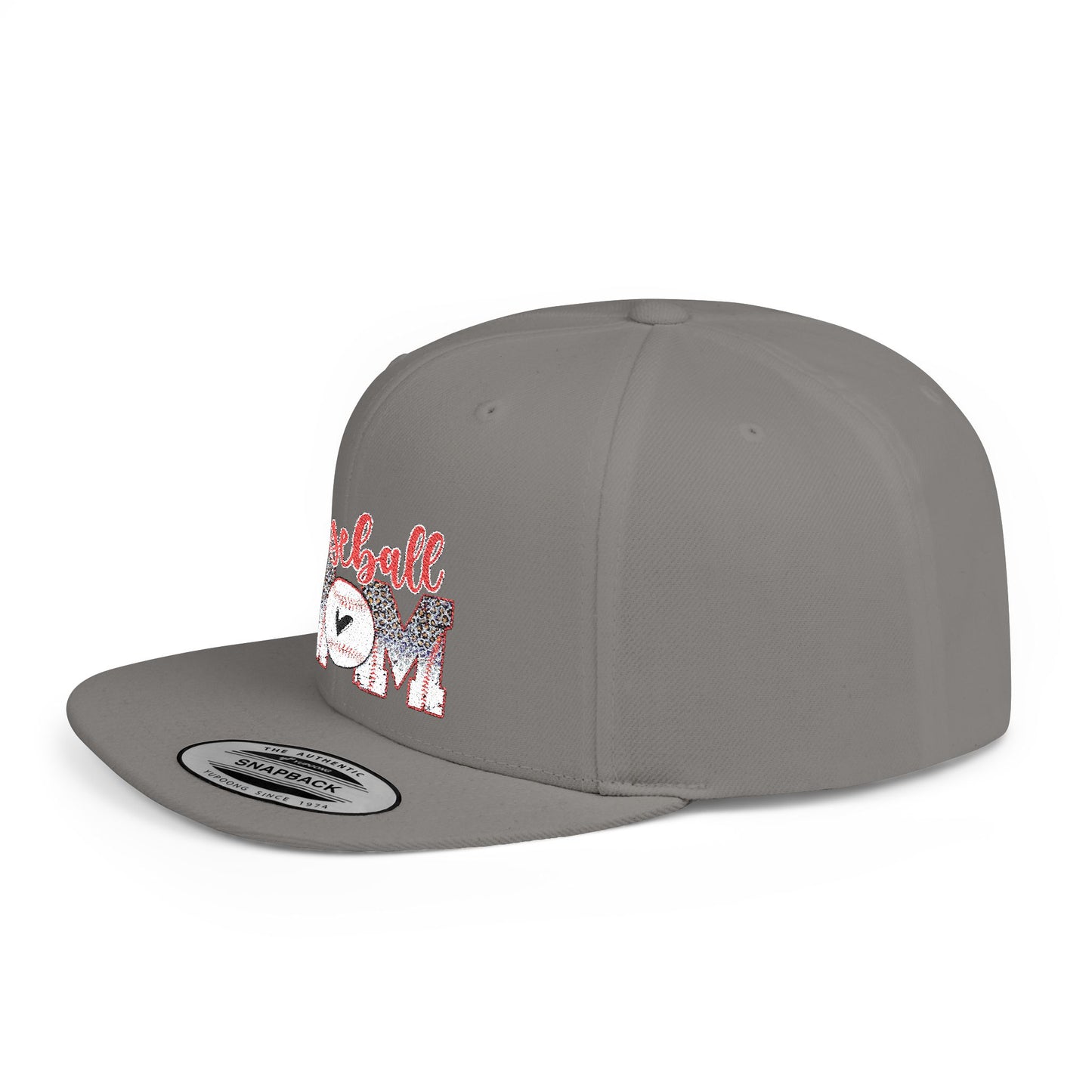 Women's Flat Snapback Cap Baseball Mom - Perfect Gift for Sports Moms