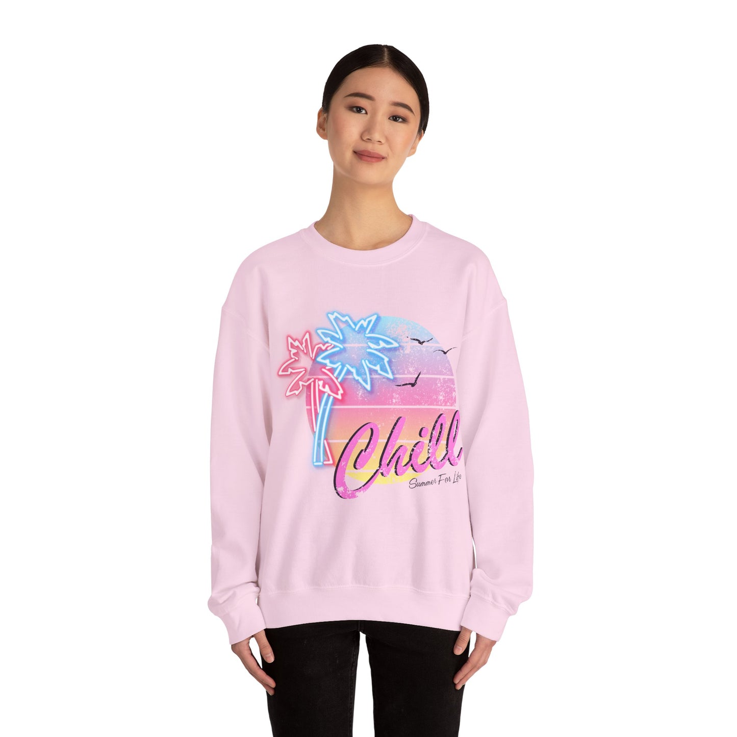 Chill Summer Vibes Unisex Crewneck Sweatshirt
