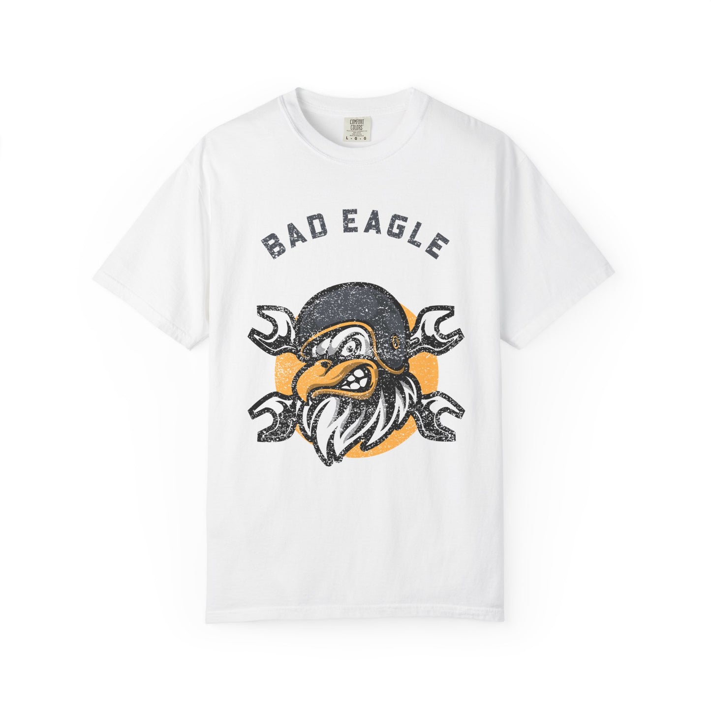 Men T-Shirt Vintage Bad Eagle Design