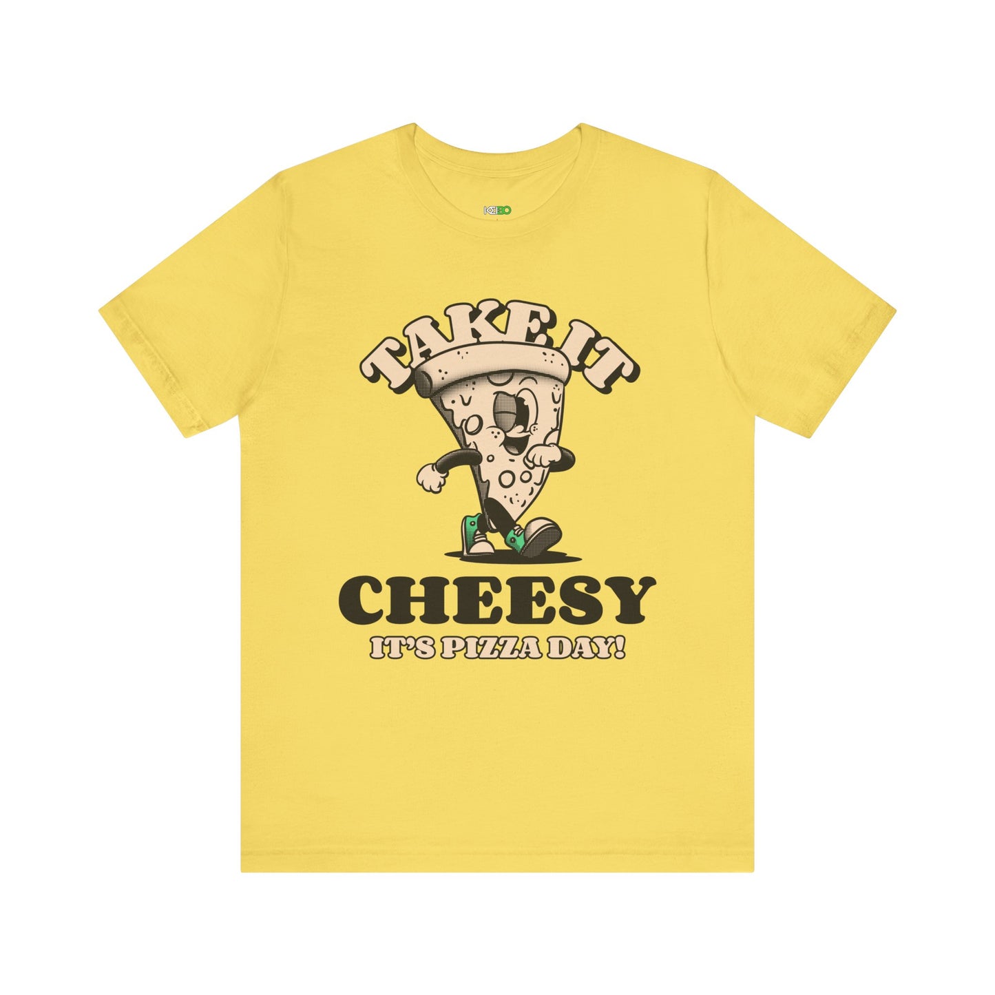 Cheesy Pizza Day Men's Tee - Fun Short Sleeve T-Shirt with Graphics