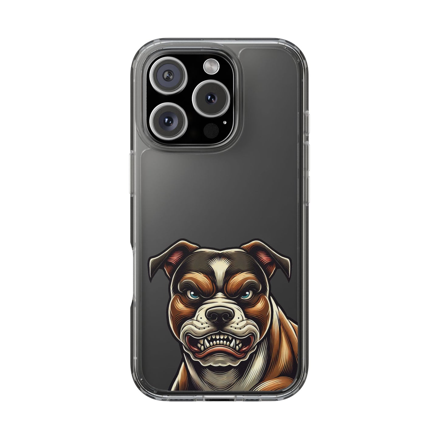Pit Bull Print Clear Case - Perfect for Pet Lovers