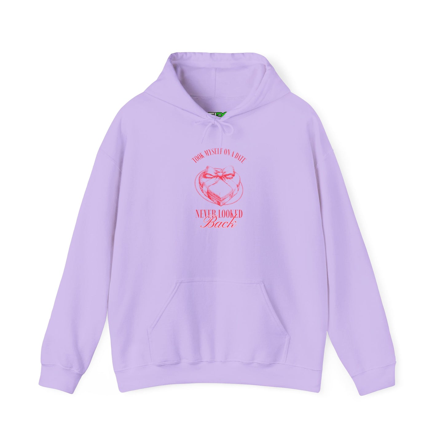 Motivational Unisex Hooded - "Never Looked Back" Valentine's Day Vibe