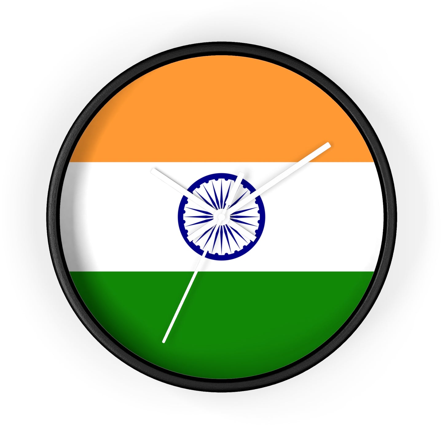Indian Flag Wall Clock - Vibrant Home Decor for Patriotism and Celebrations