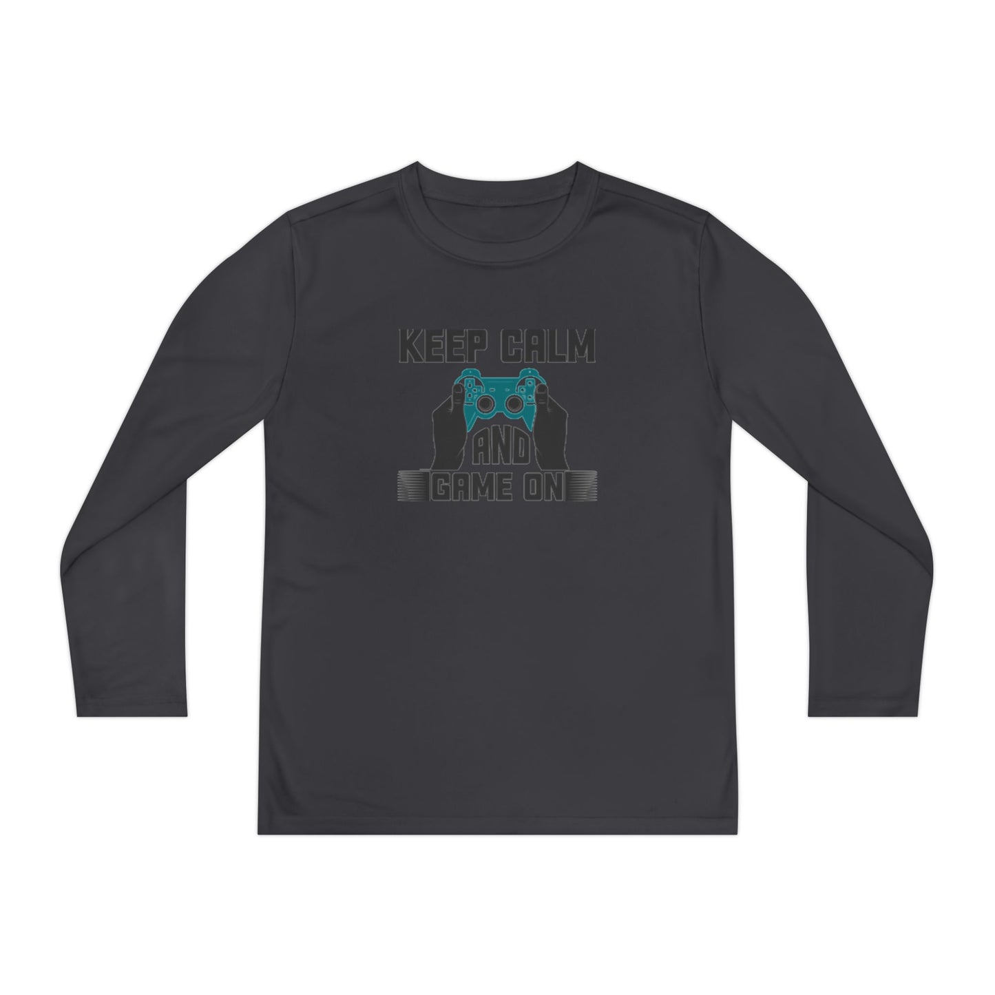 Kids Fun Gaming Long Sleeve Keep Calm and Game On