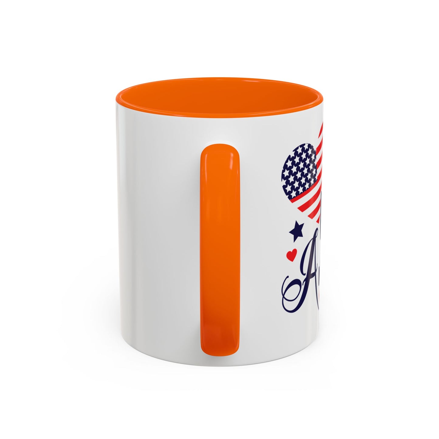 Patriotic Accent Coffee Mug - 'God Bless America'
