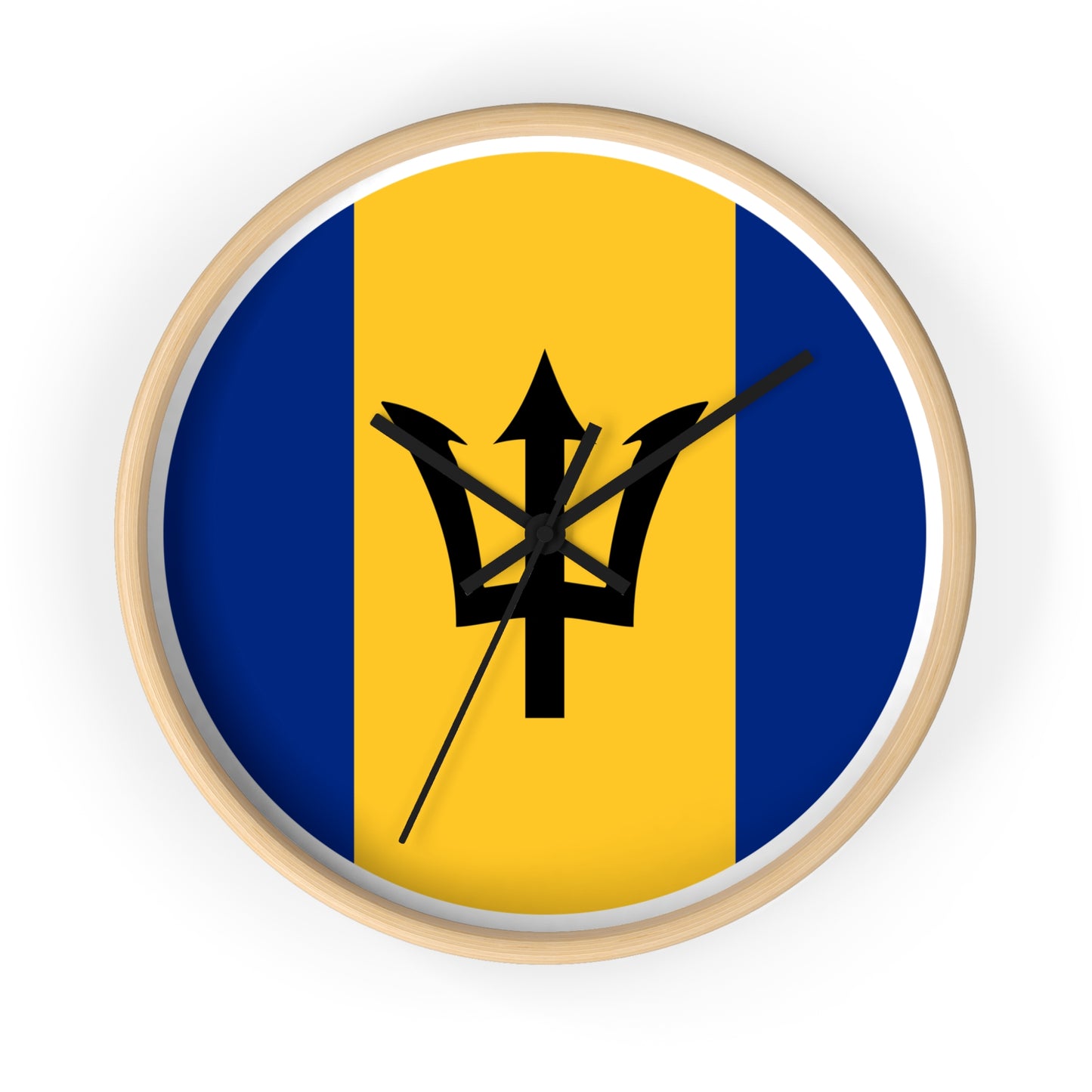 Barbados Flag Wall Clock - Perfect for Island Lovers and Home Decor