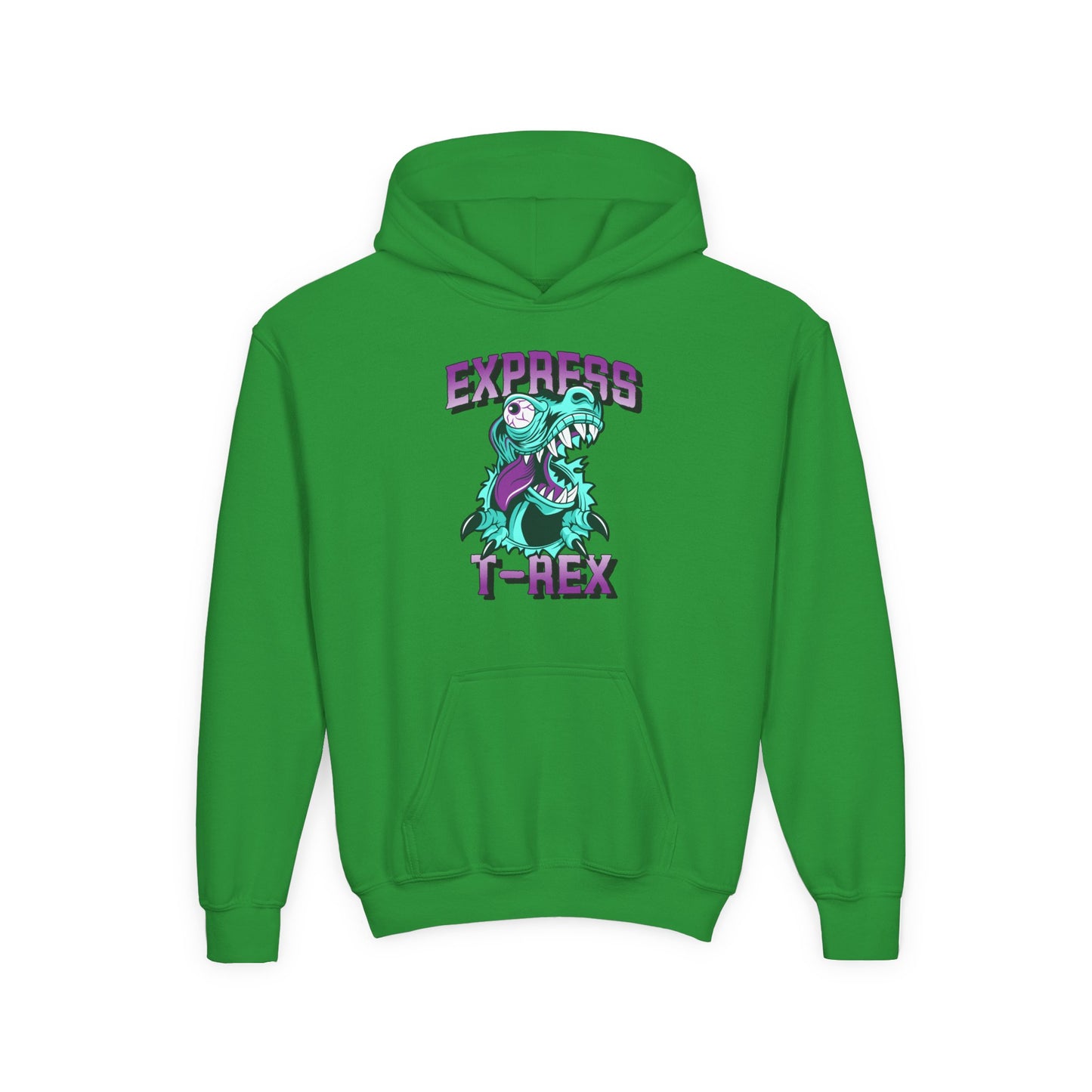 Youth T-Rex Express Hoodie for Boys - Fun & Comfy for Kids