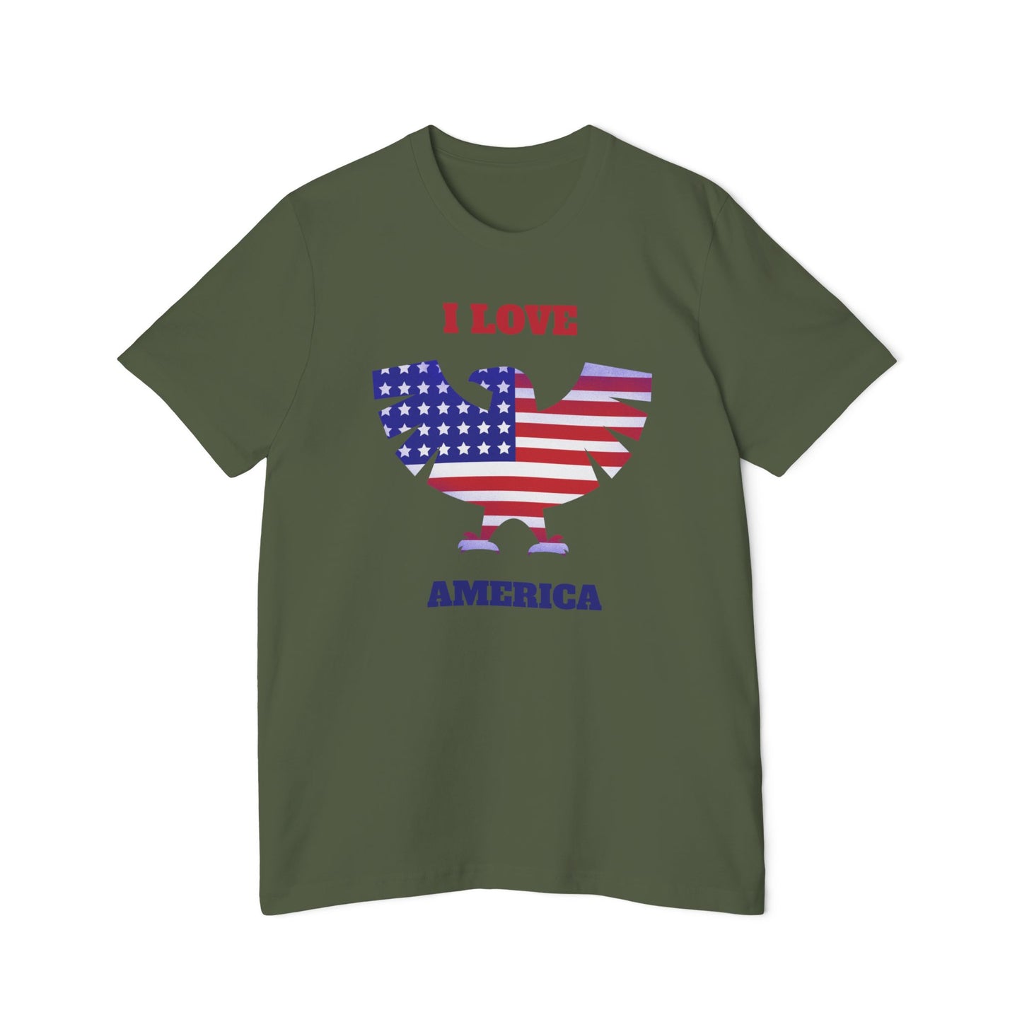 Patriotic Women's T-Shirt - I Love America USA-Made
