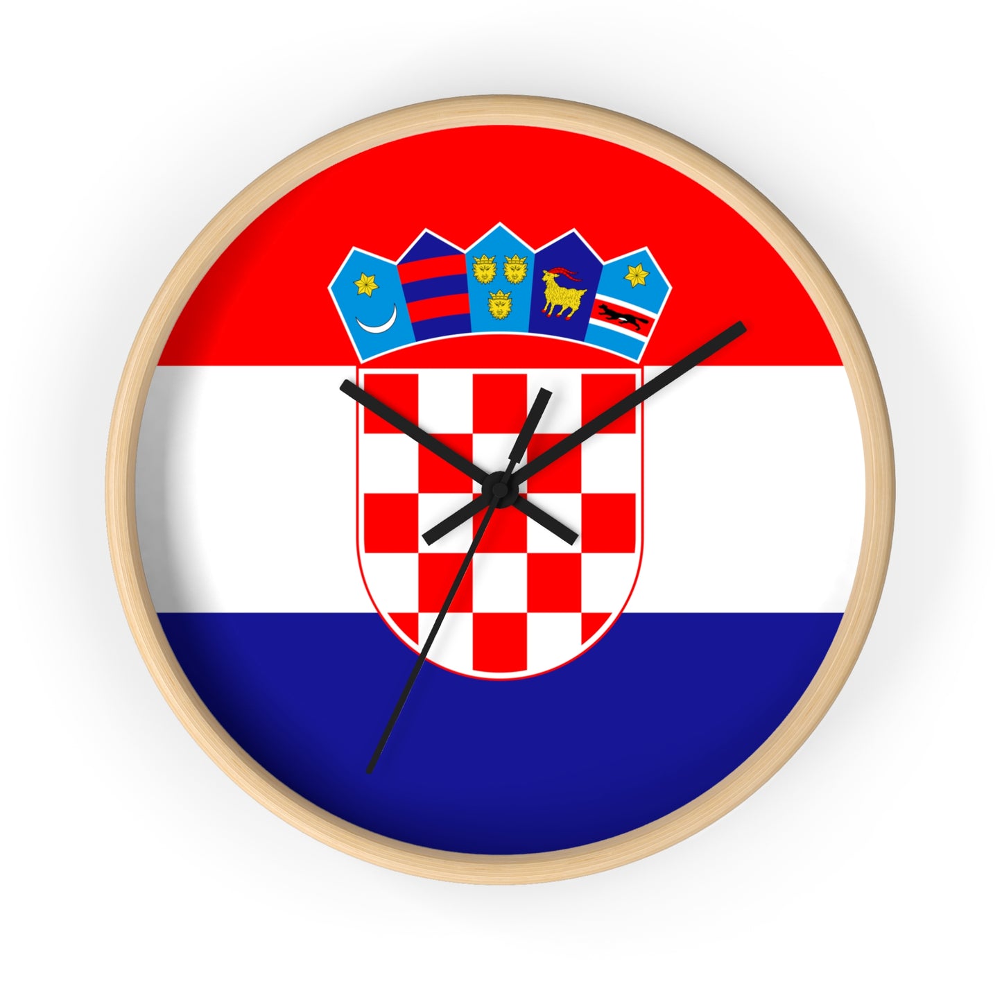 Croatian Flag Wall Clock - Elegant Home Decor for National Pride