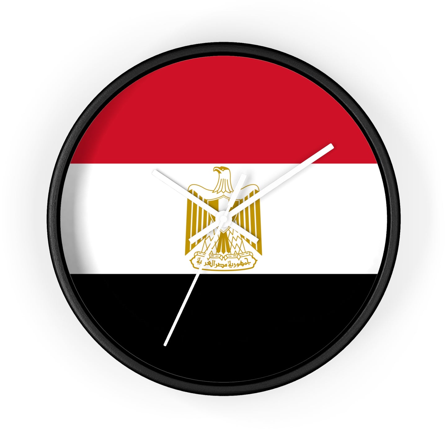 Egyptian Flag Wall Clock - Stylish Home Decor for National Holidays