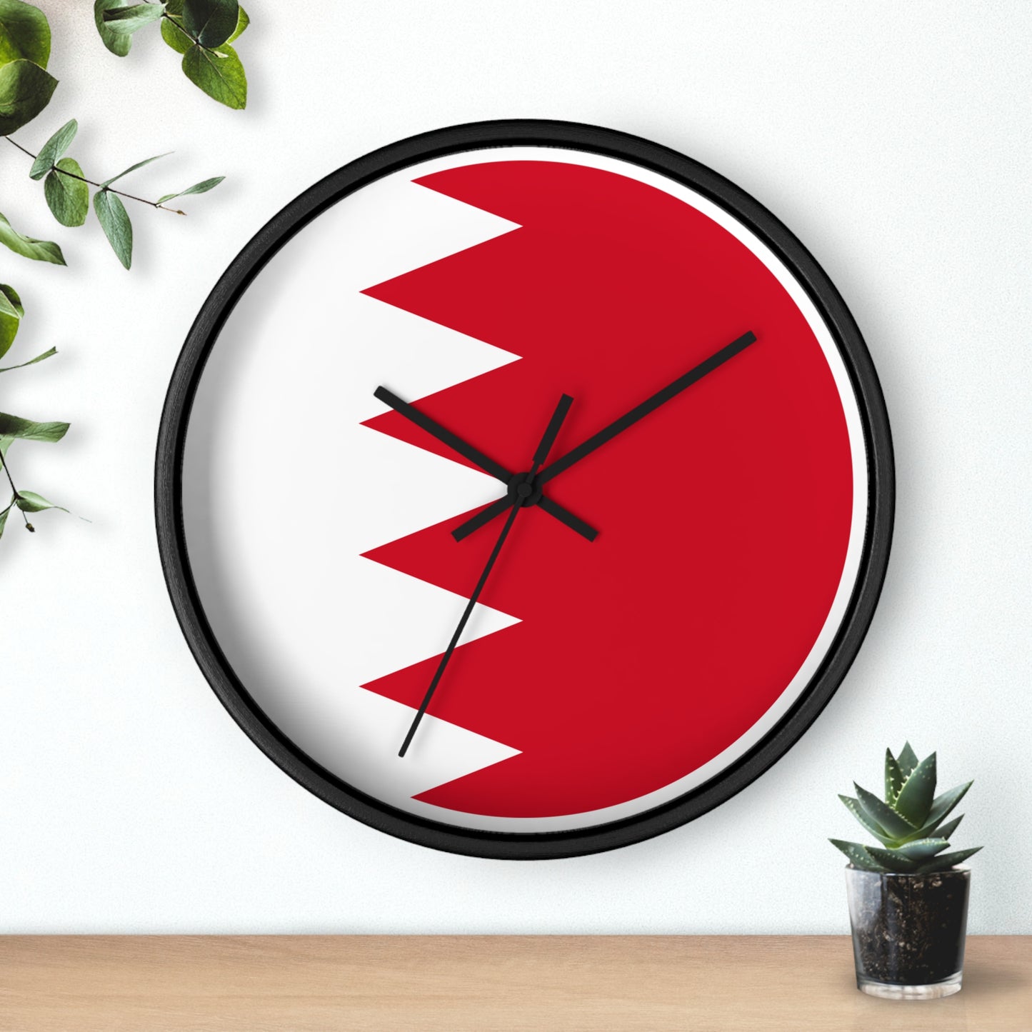 Bahrain Flag Wall Clock - Modern Home Decor for National Pride