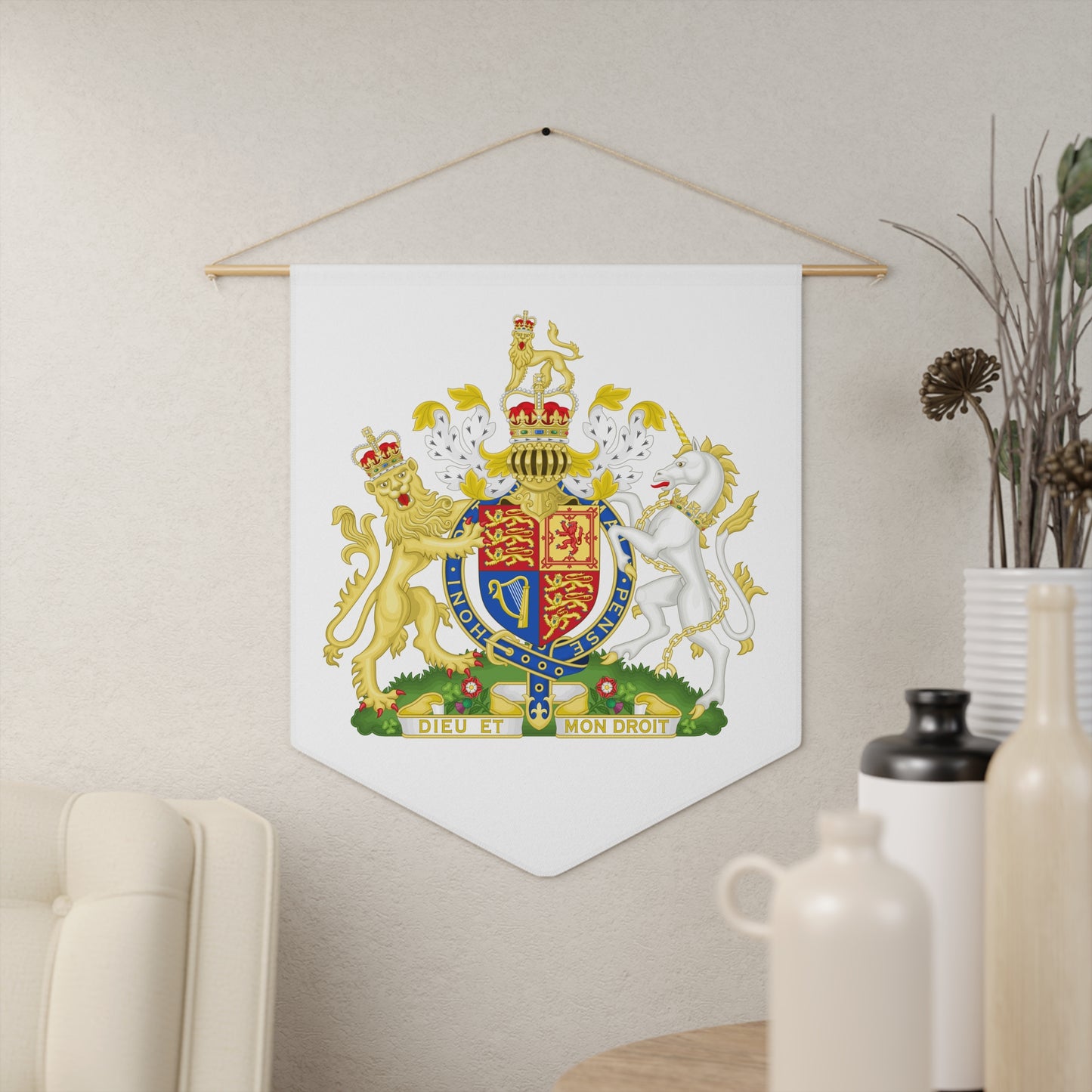 Royal Crest Pennant - Elegant Wall Decor