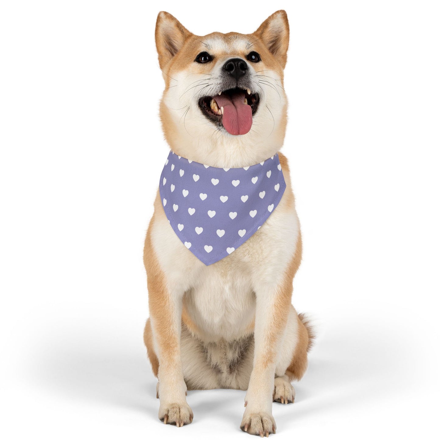 Love Heart Pattern Pet Bandana Collar for Dogs
