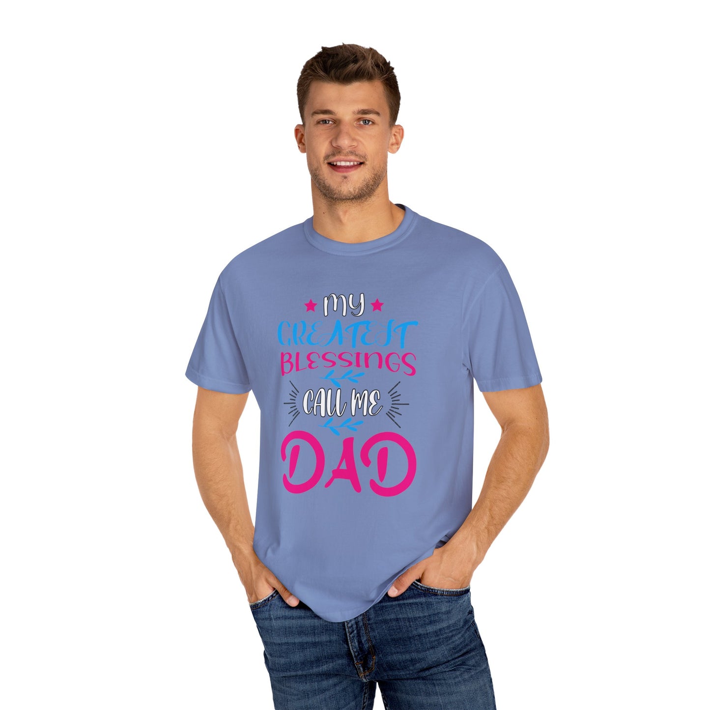 Men's Fatherhood Personalized Blessings T-Shirt