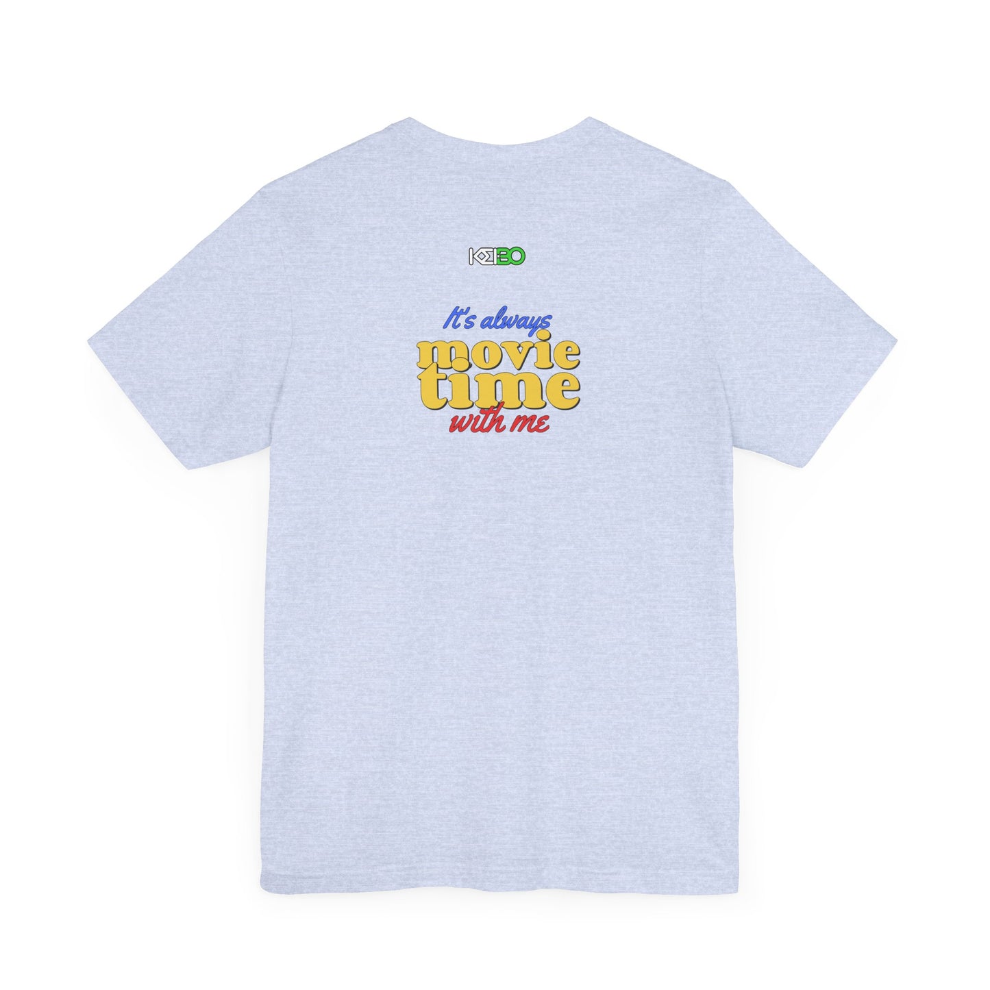Movie Time Men's Jersey Tee - Fun Graphic T-Shirt for Film Lovers