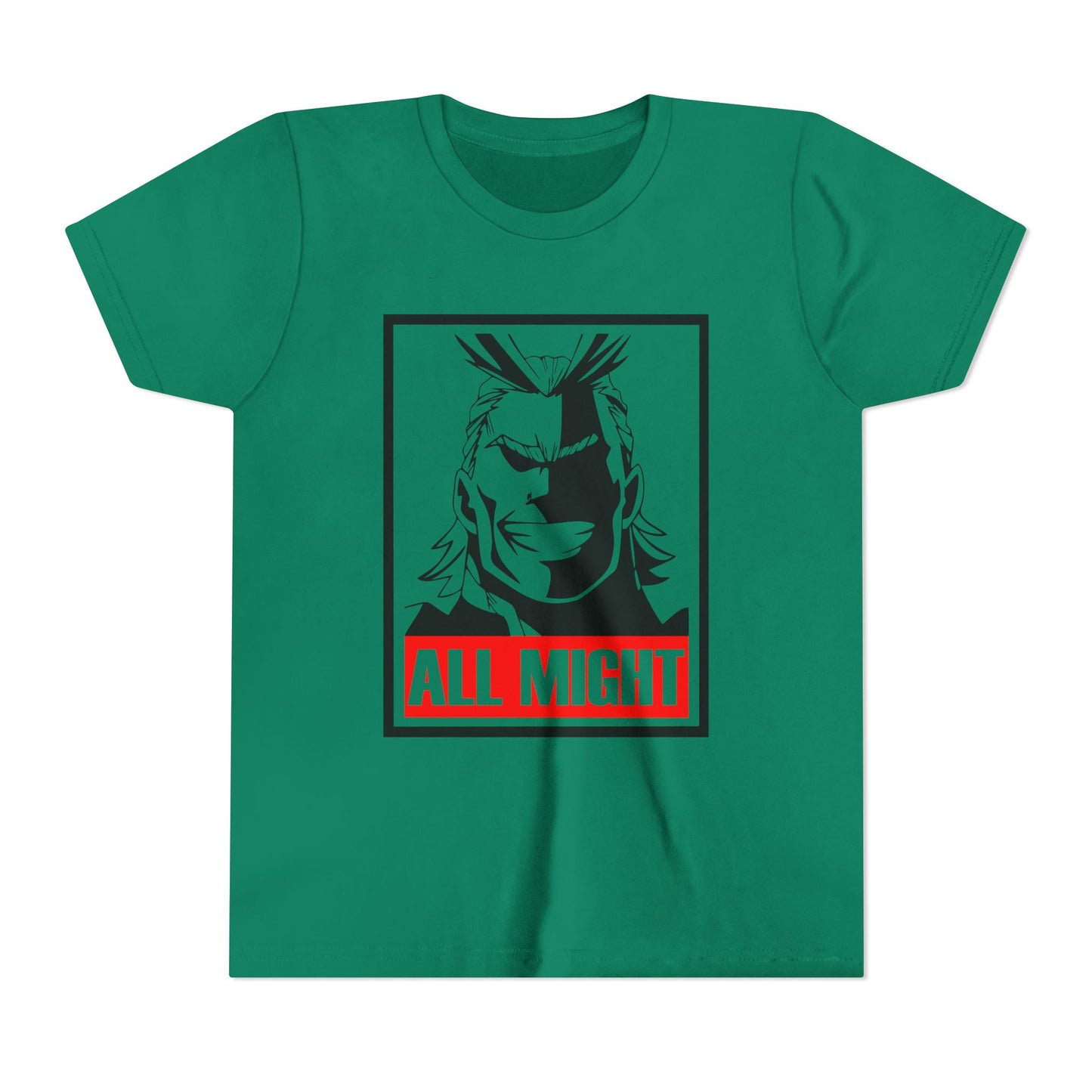 Youth Anime Tee – All Might T-shirt for My Hero Academia Fans
