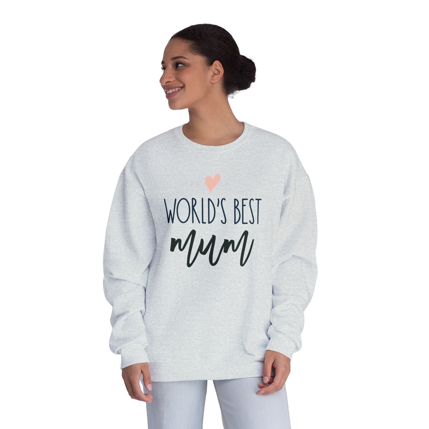 Women's Crewneck Sweatshirt World's Best Mum – Cozy Gift for Mothers
