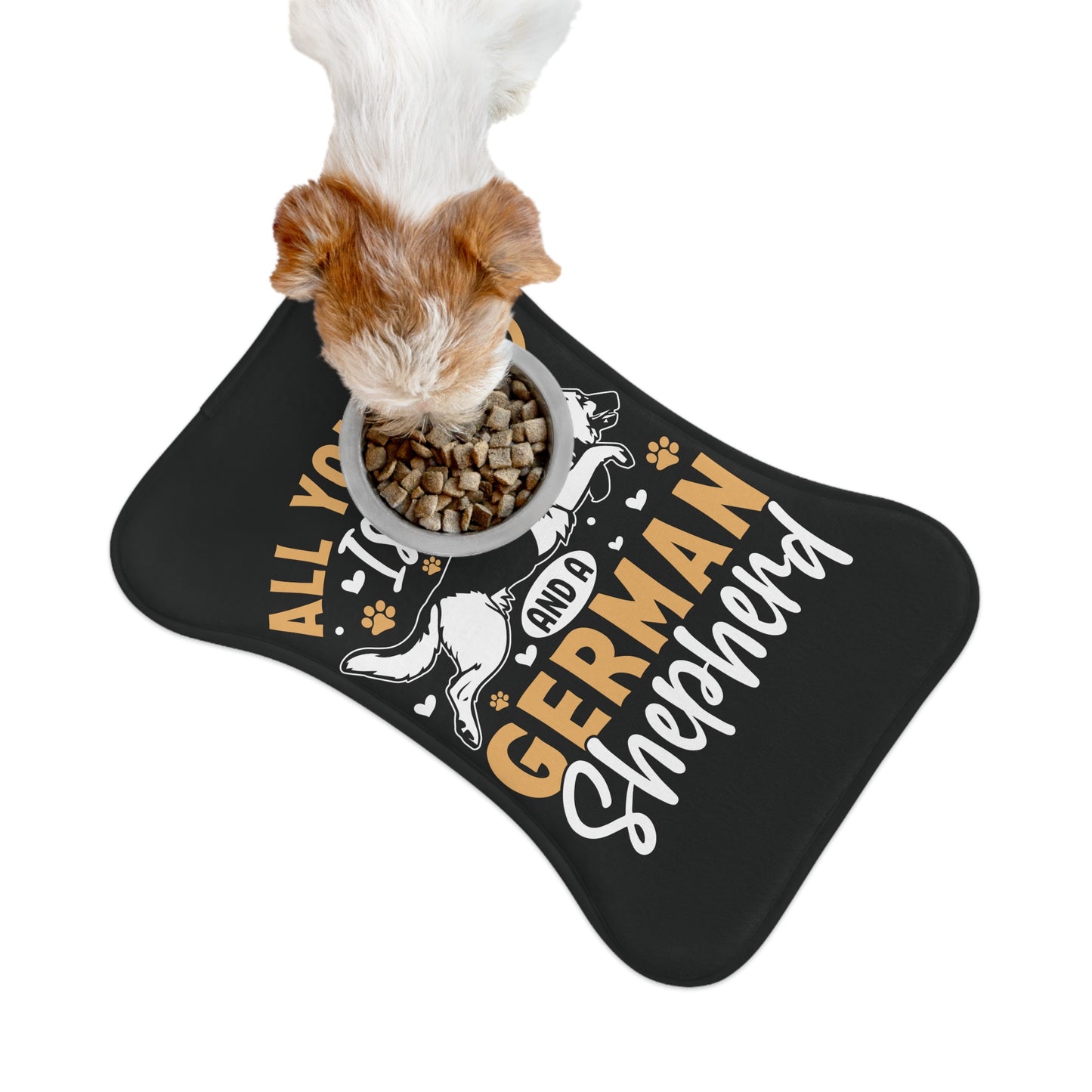 Personalyzed Dog Feeding Mat German Shepherd Pet Mat for Dog Lovers
