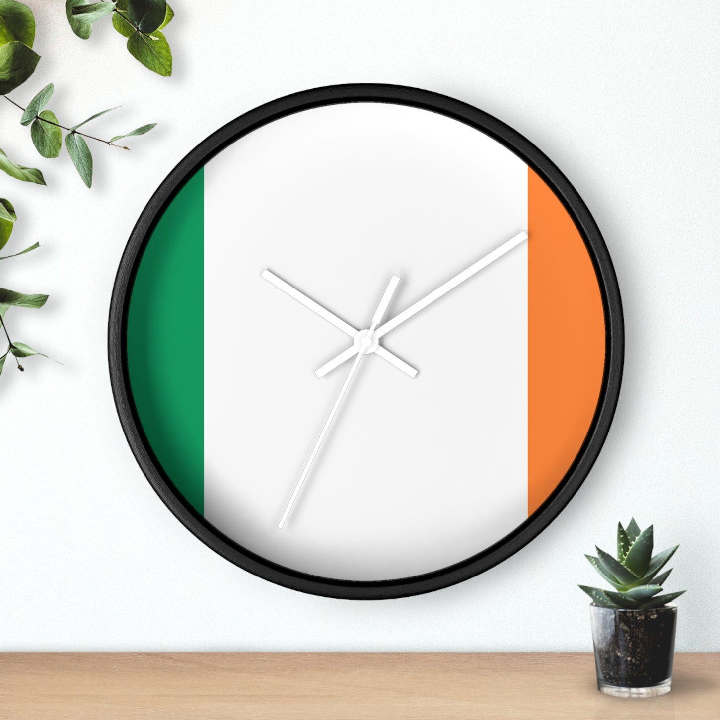 Irish Flag Wall Clock - Stylish Home Decor for St. Patrick's Day & Everyday