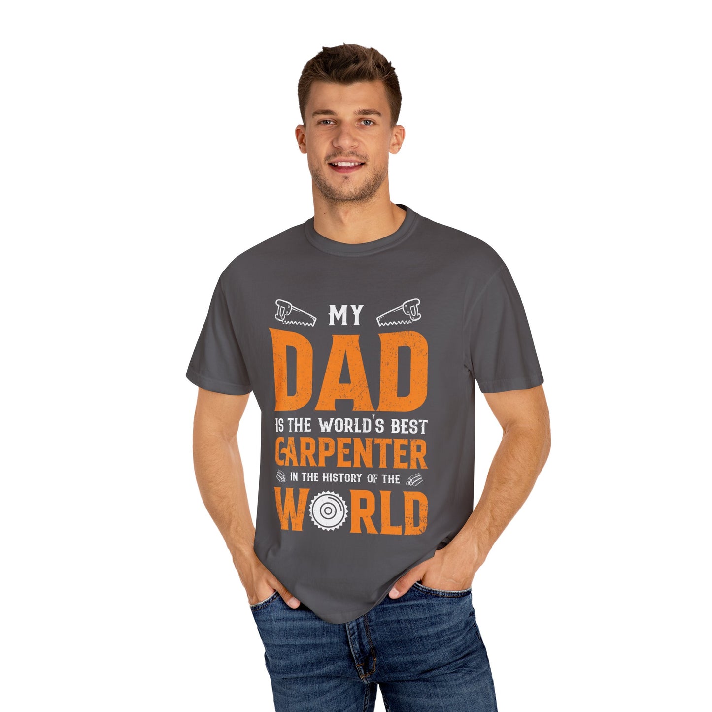Men's T-shirt World's Best Carpenter Dad Tee for Father's Day