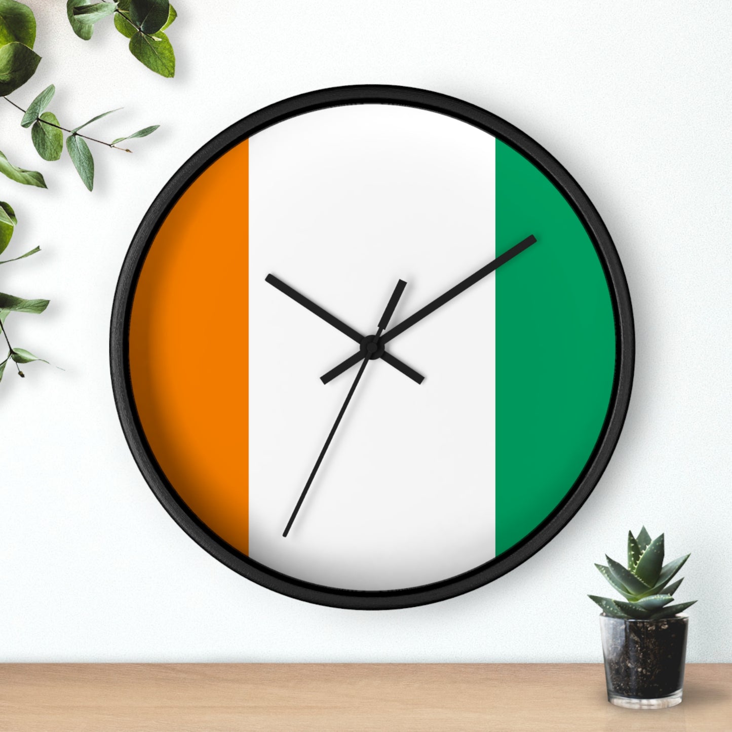 Irish Flag Wall Clock - Home Decor for St. Patrick's Day