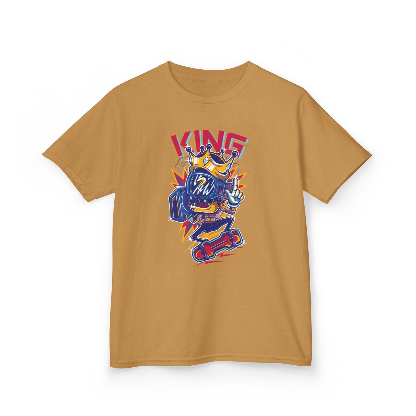 King Kids Tee Fun Graphic Tee for Young Rulers