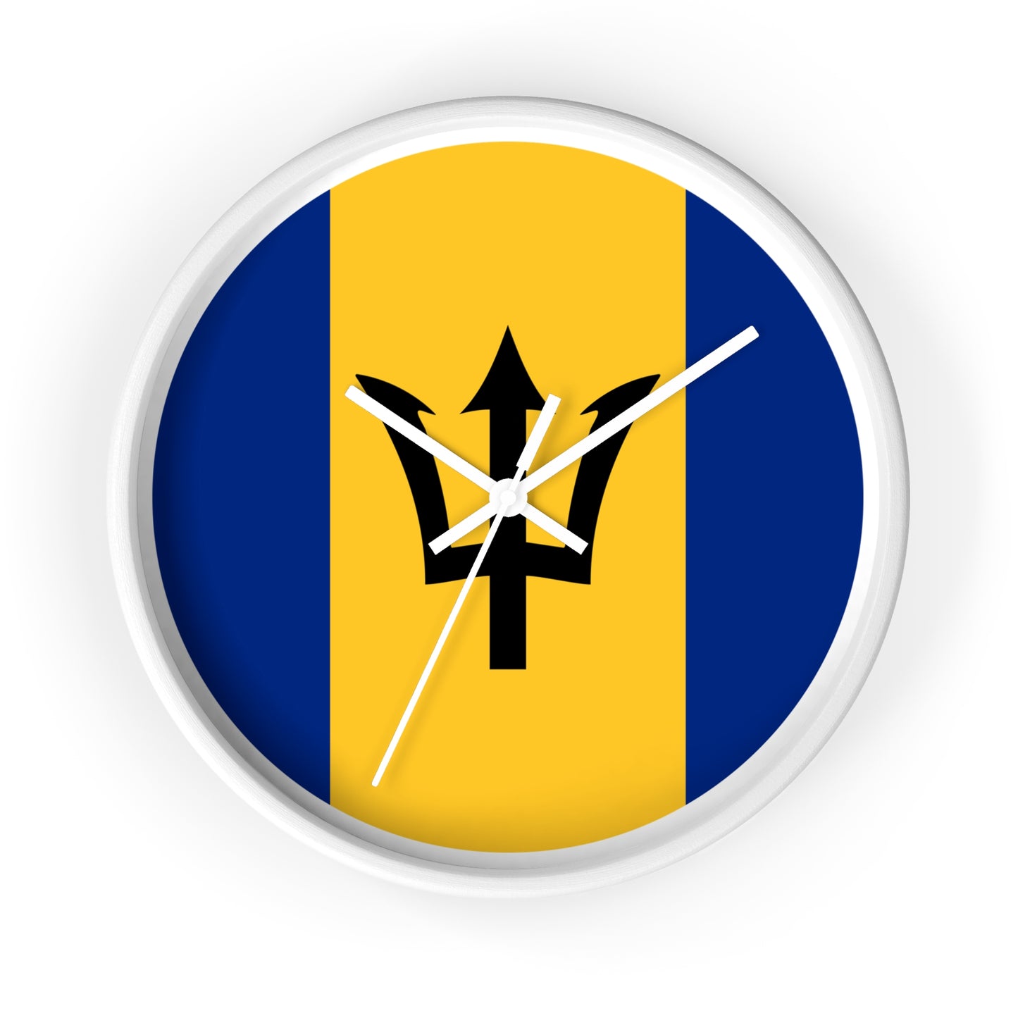 Barbados Flag Wall Clock - Perfect for Island Lovers and Home Decor