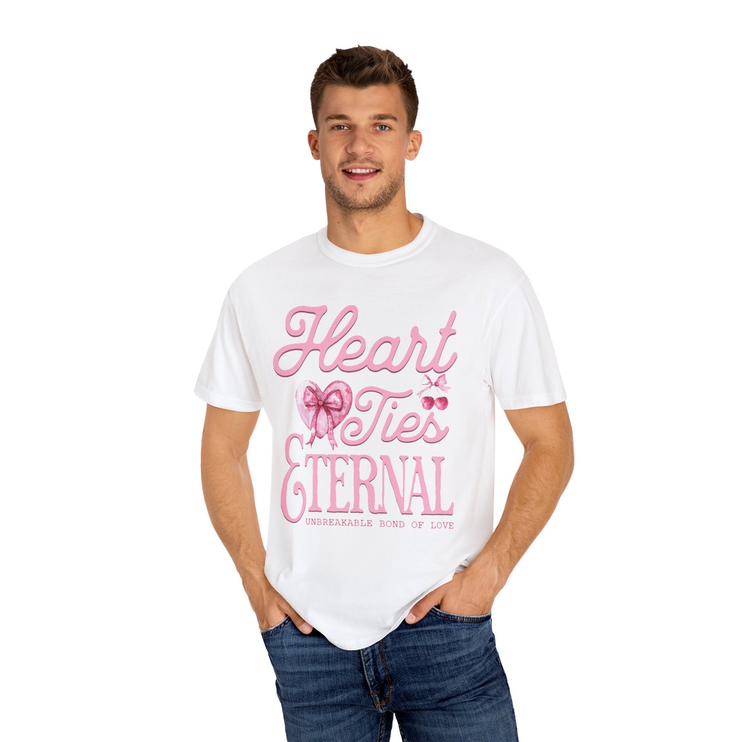 Women Love Vibes T-Shirt - 'Heart Ties Eternal' - Valentine's Day