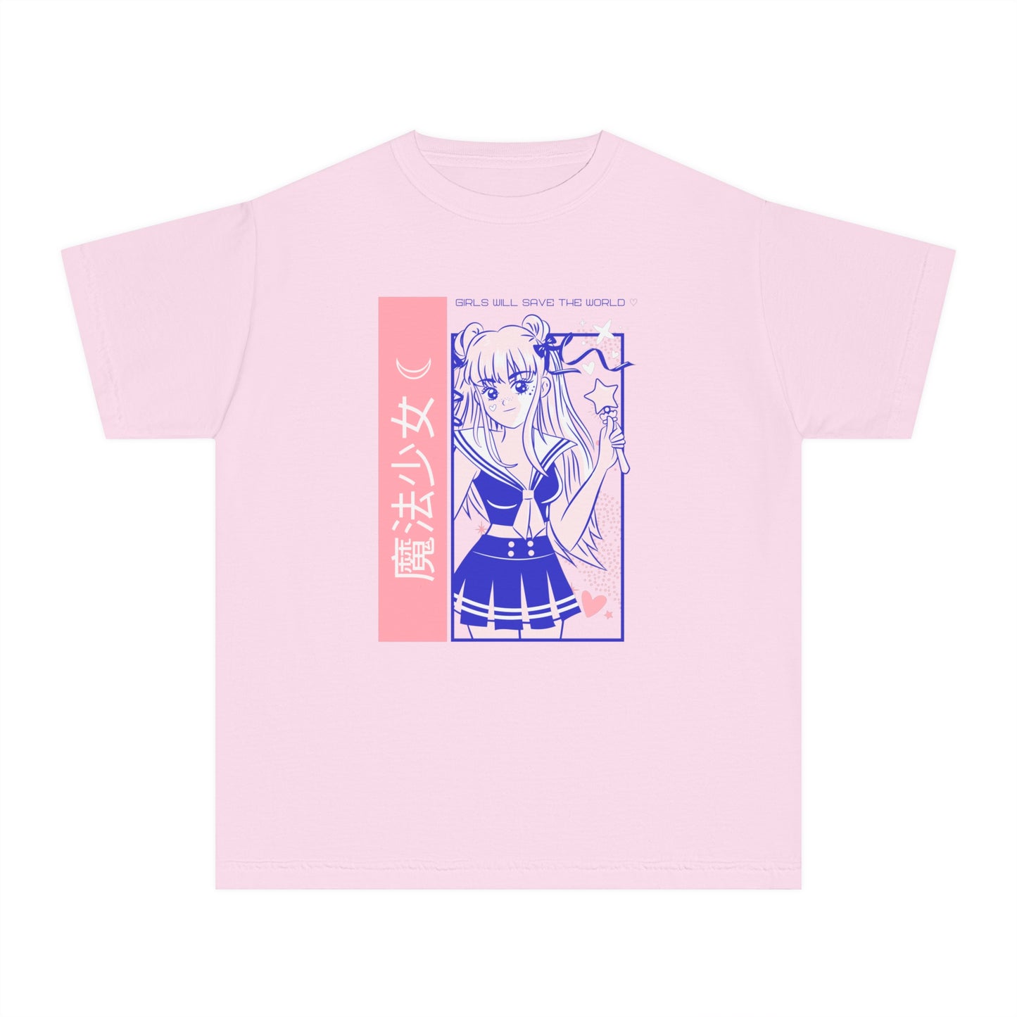 Girls Will Save the World Youth Tee | Cute Anime Graphic T-Shirt