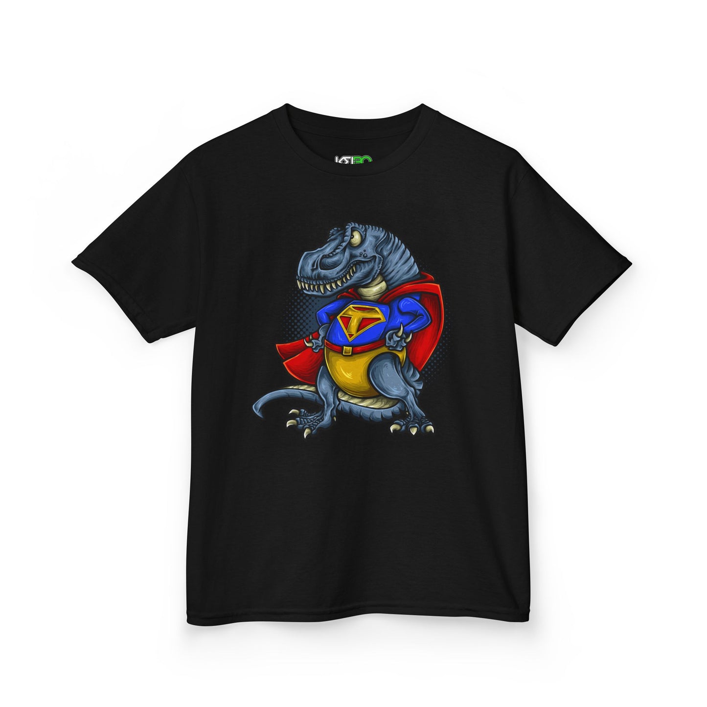 Superhero Dino Kids Heavy Cotton Tee - Fun and Playful Kids Apparel
