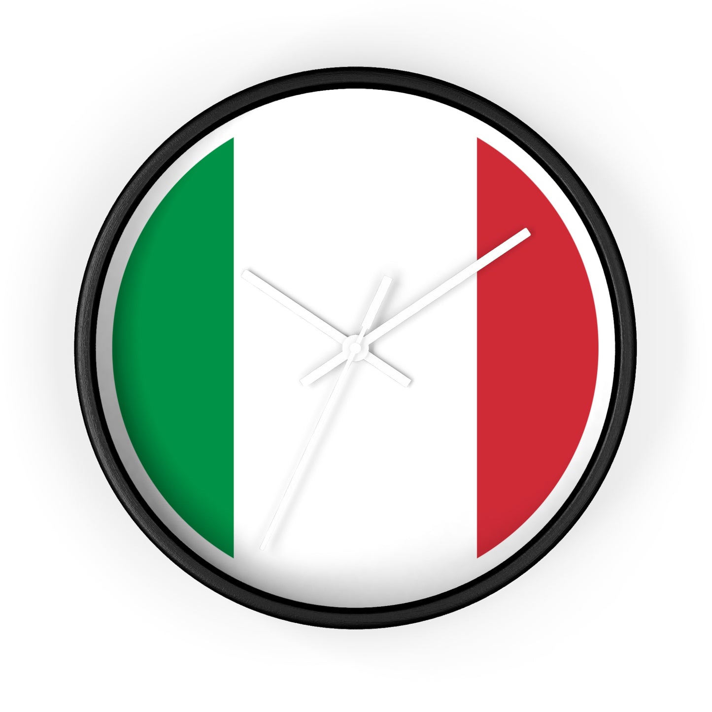 Italian Flag Wall Clock - Stylish Home Decor for Italy Lovers