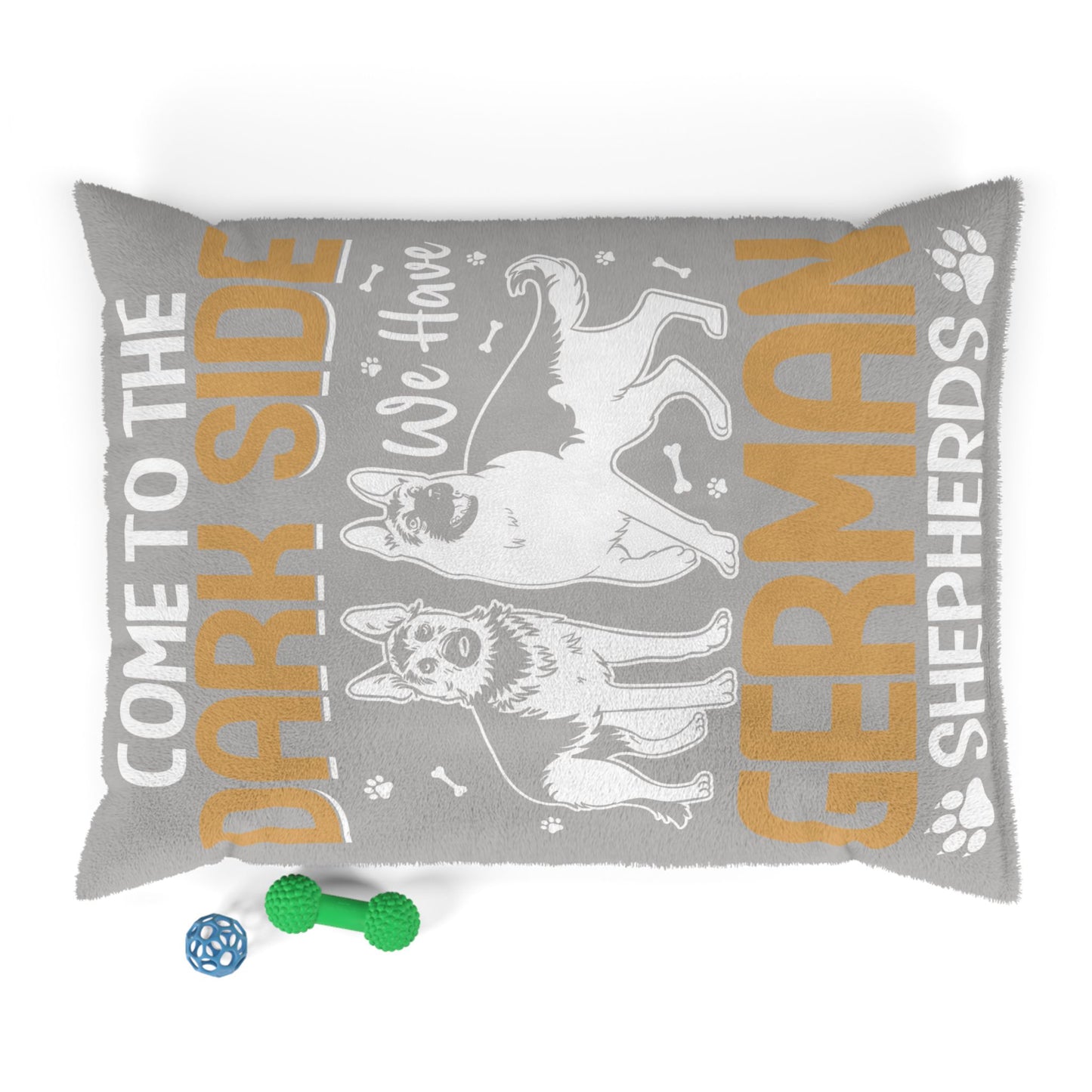 Cozy German Shepherd Pet Bed with Fun Text - Perfect for Dog Lovers