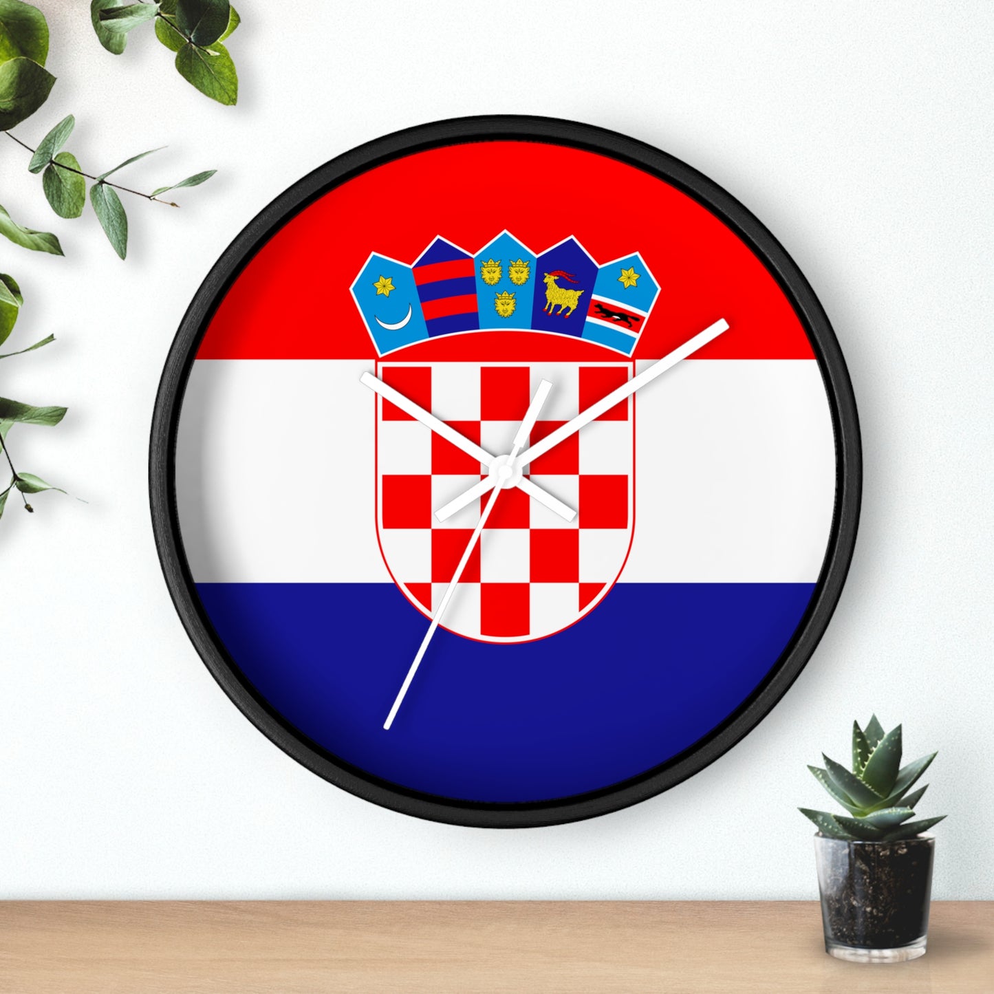 Croatian Flag Wall Clock - Elegant Home Decor for National Pride