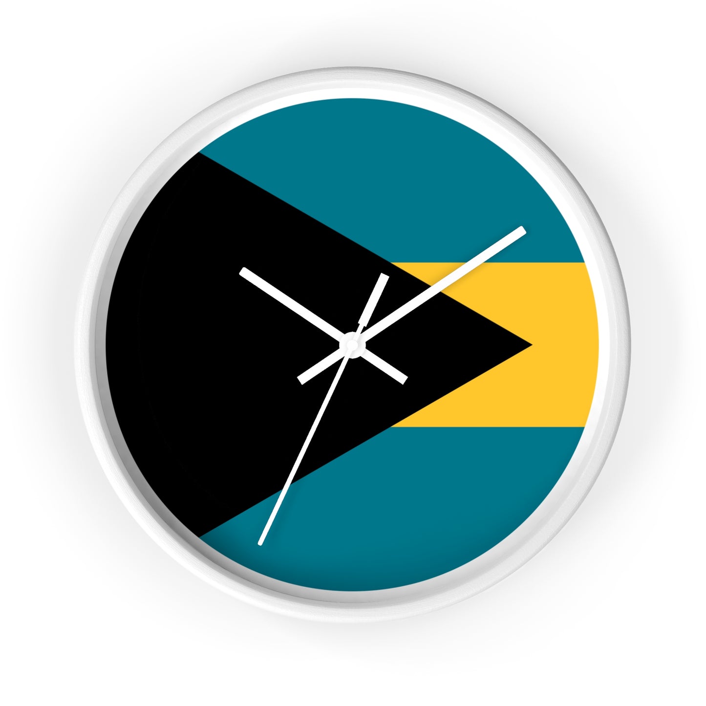 Bahamas Flag Wall Clock - Modern Home Decor for Beach Lovers