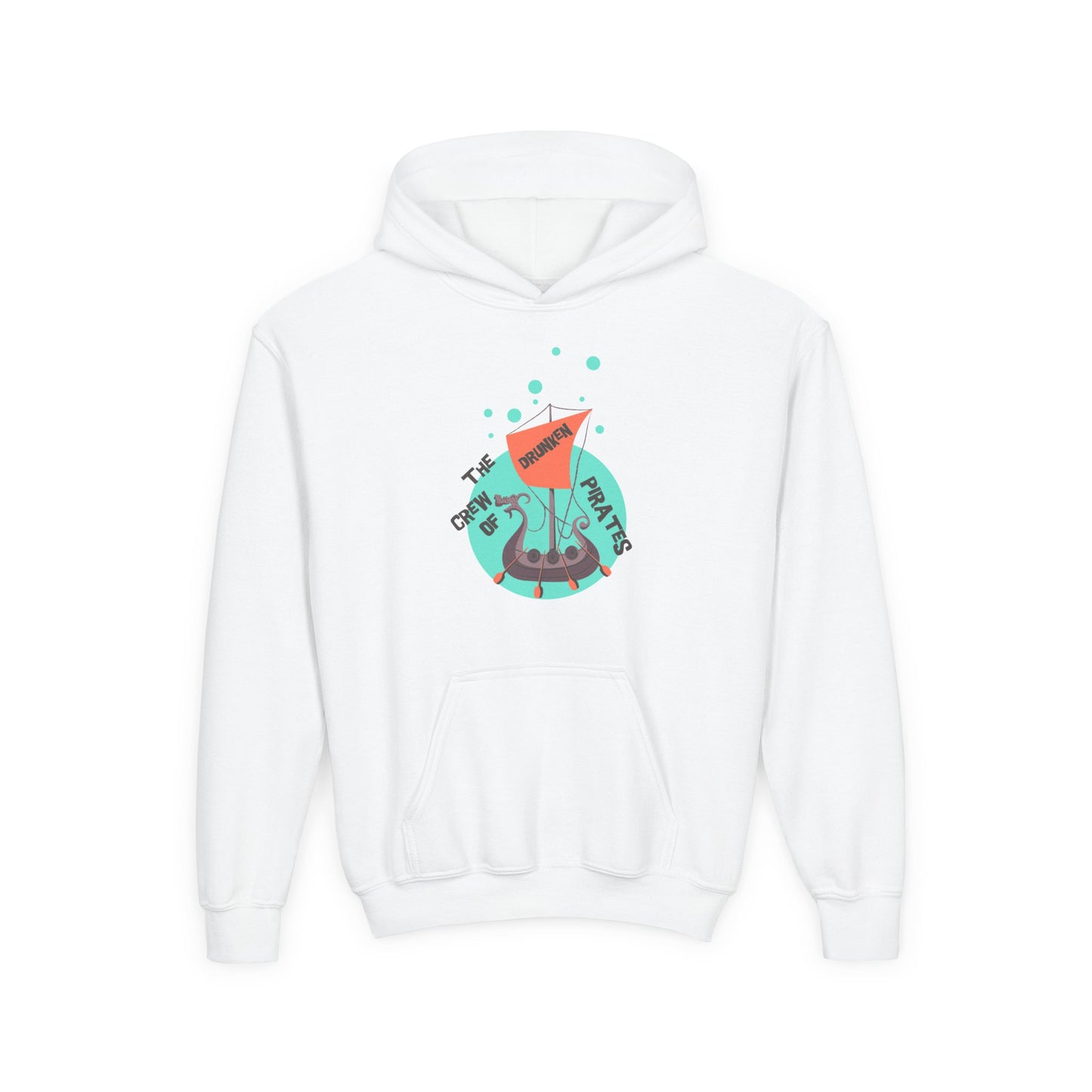 Youth Hoodie for Girls - "Don’t Worry, Be Happy"