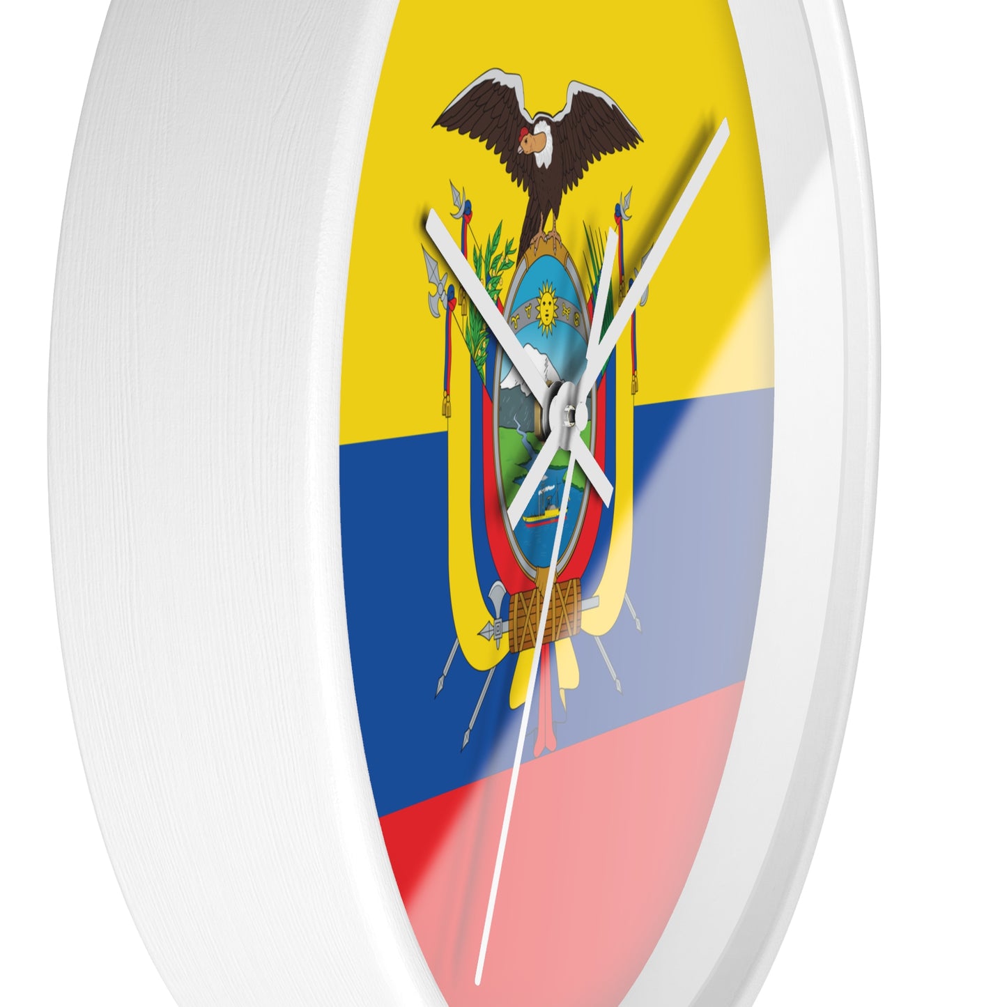 Ecuador Flag Wall Clock - Stylish Timepiece for Home & Office Décor