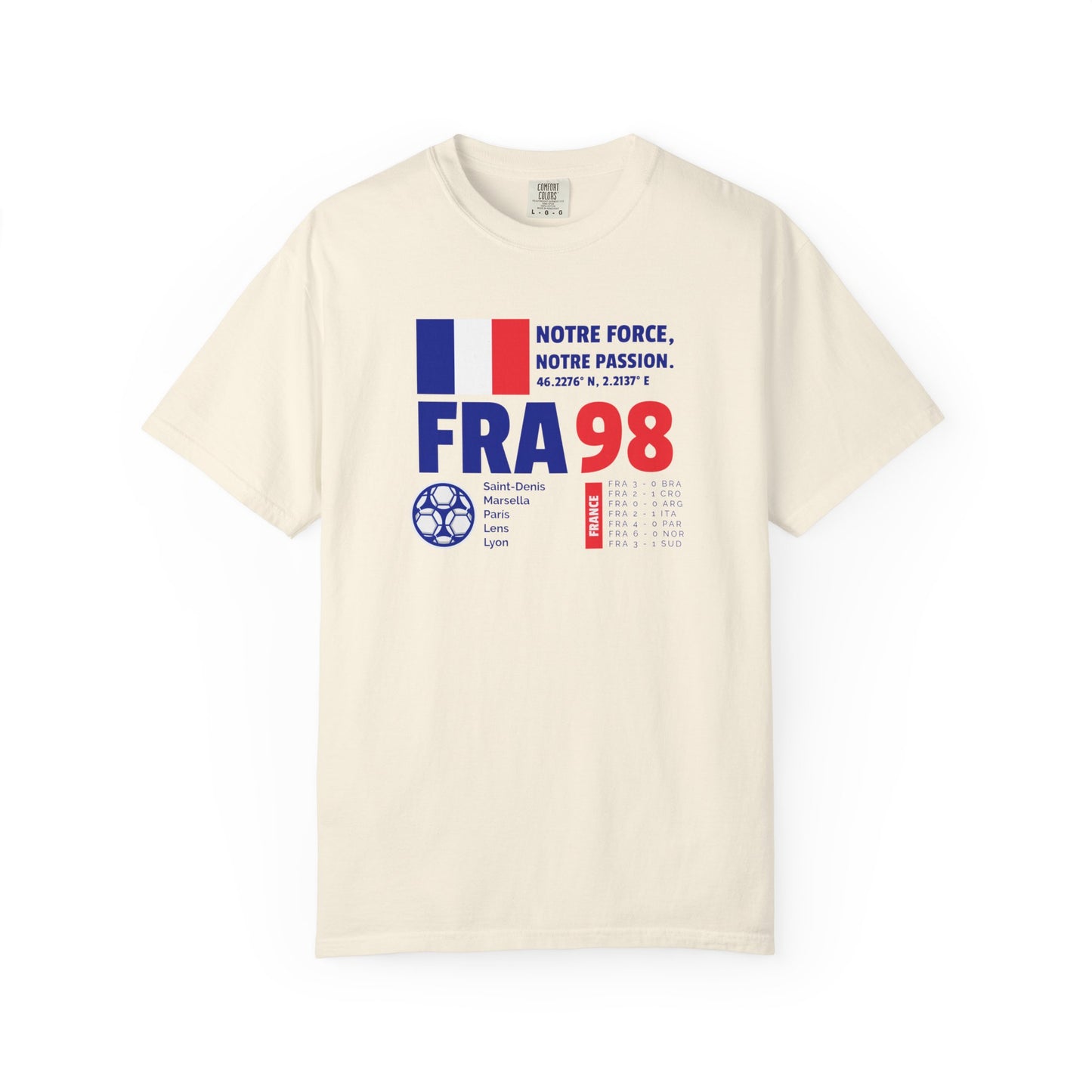 Unisex T-shirt France 98 Victory Celebrate French Passion