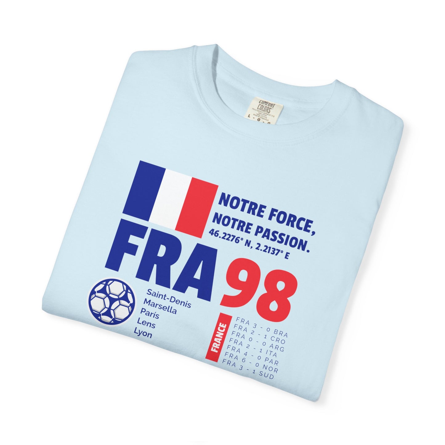 Unisex T-shirt France 98 Victory Celebrate French Passion