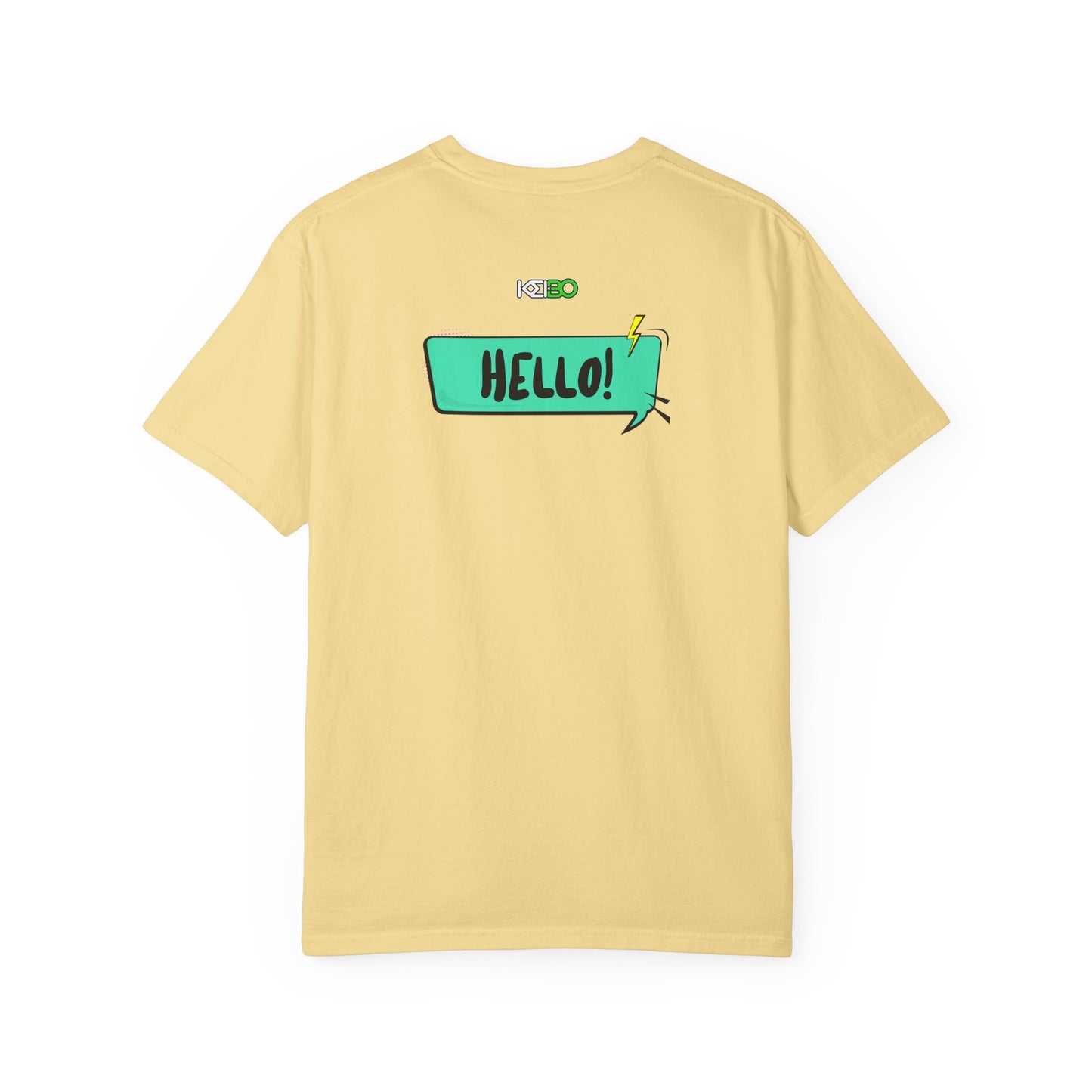 Hello! Retro Vibe Unisex Garment-Dyed T-Shirt