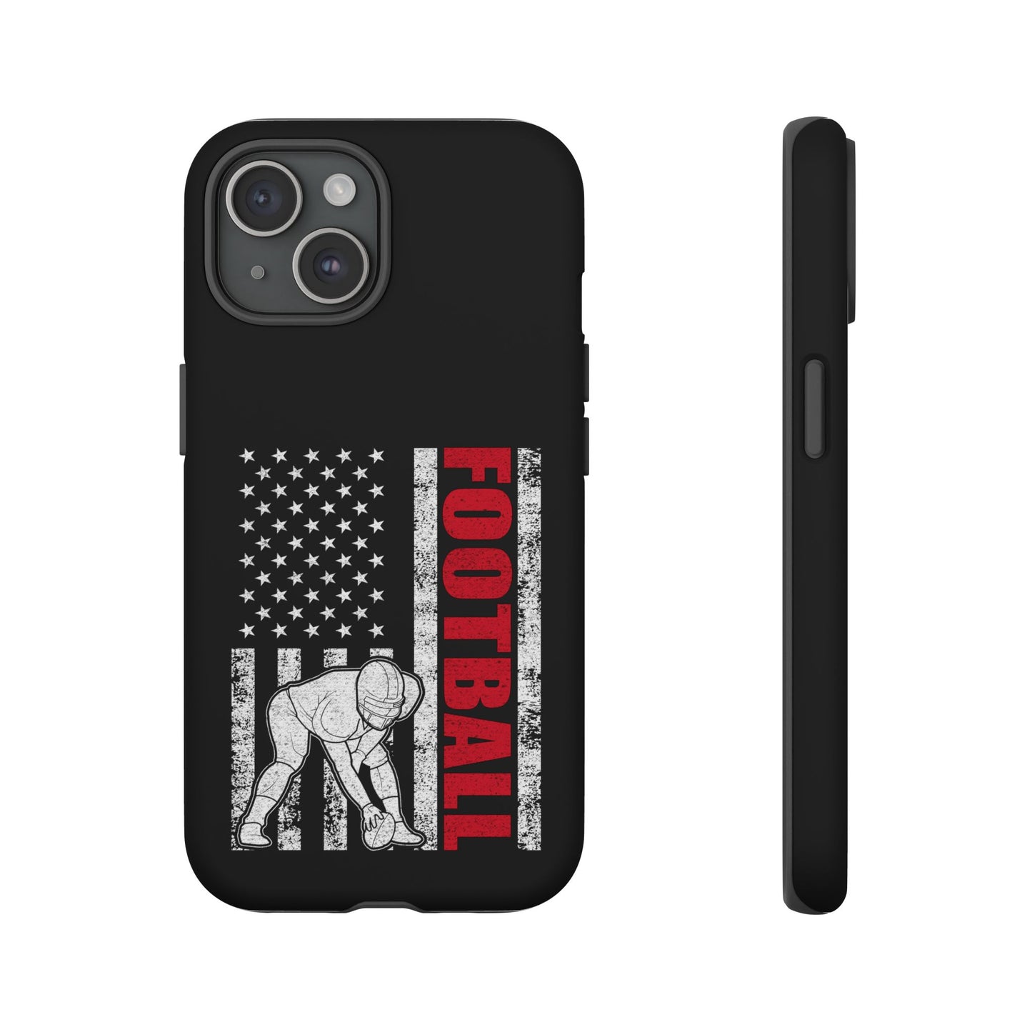 Football American Flag Phone Case - Tough Cases for Fans