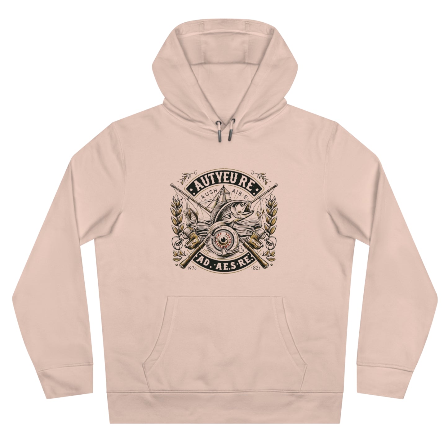 Vintage Fishing Hoodie - Autore Insignia Design for Adventurous Spirits