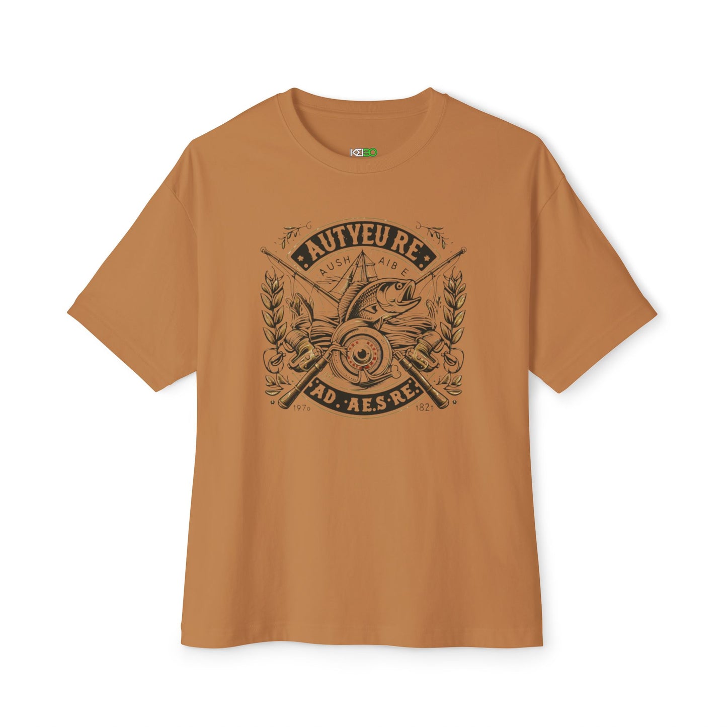 Vintage Autentique Oversized Tee - Casual Fishing T-Shirt