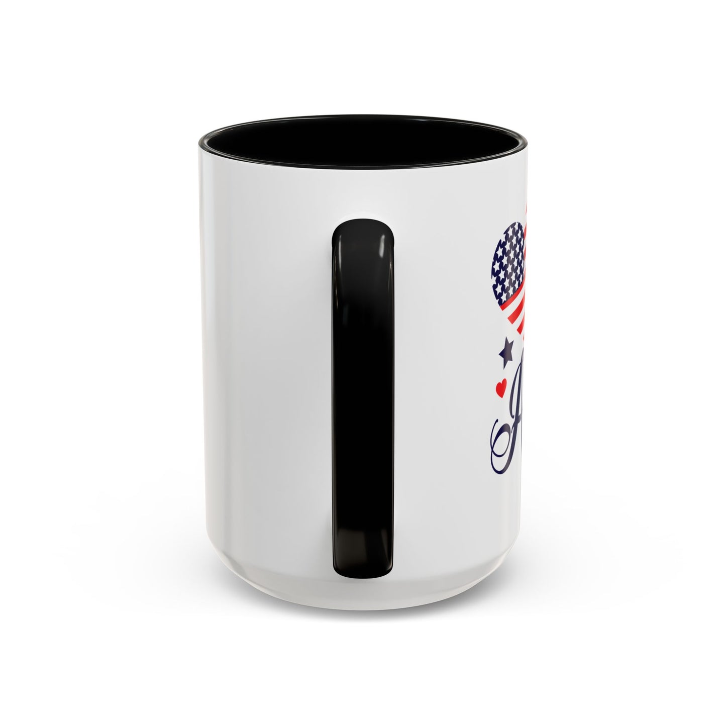 Patriotic Accent Coffee Mug - 'God Bless America'