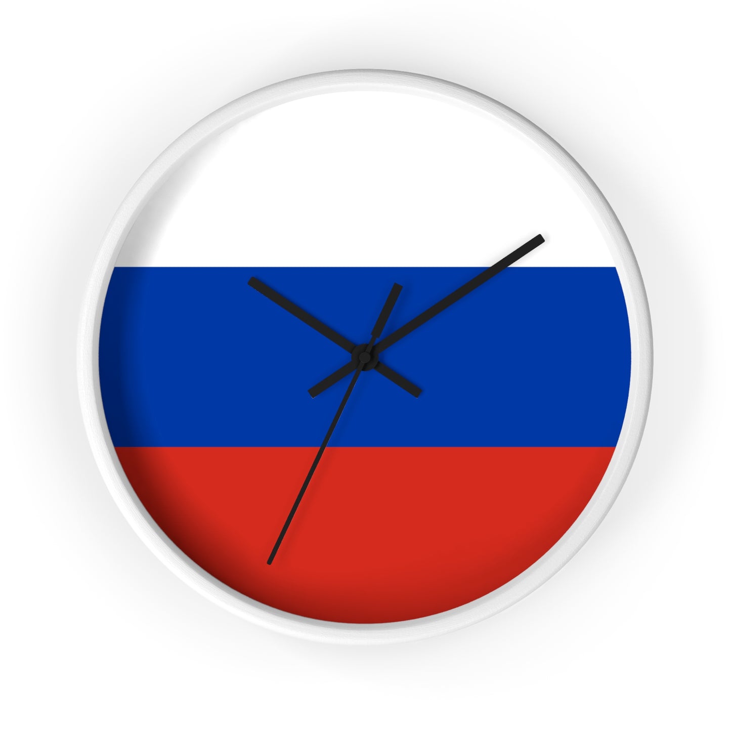 Russian Flag Wall Clock - Modern Decorative Timepiece for Home or Office