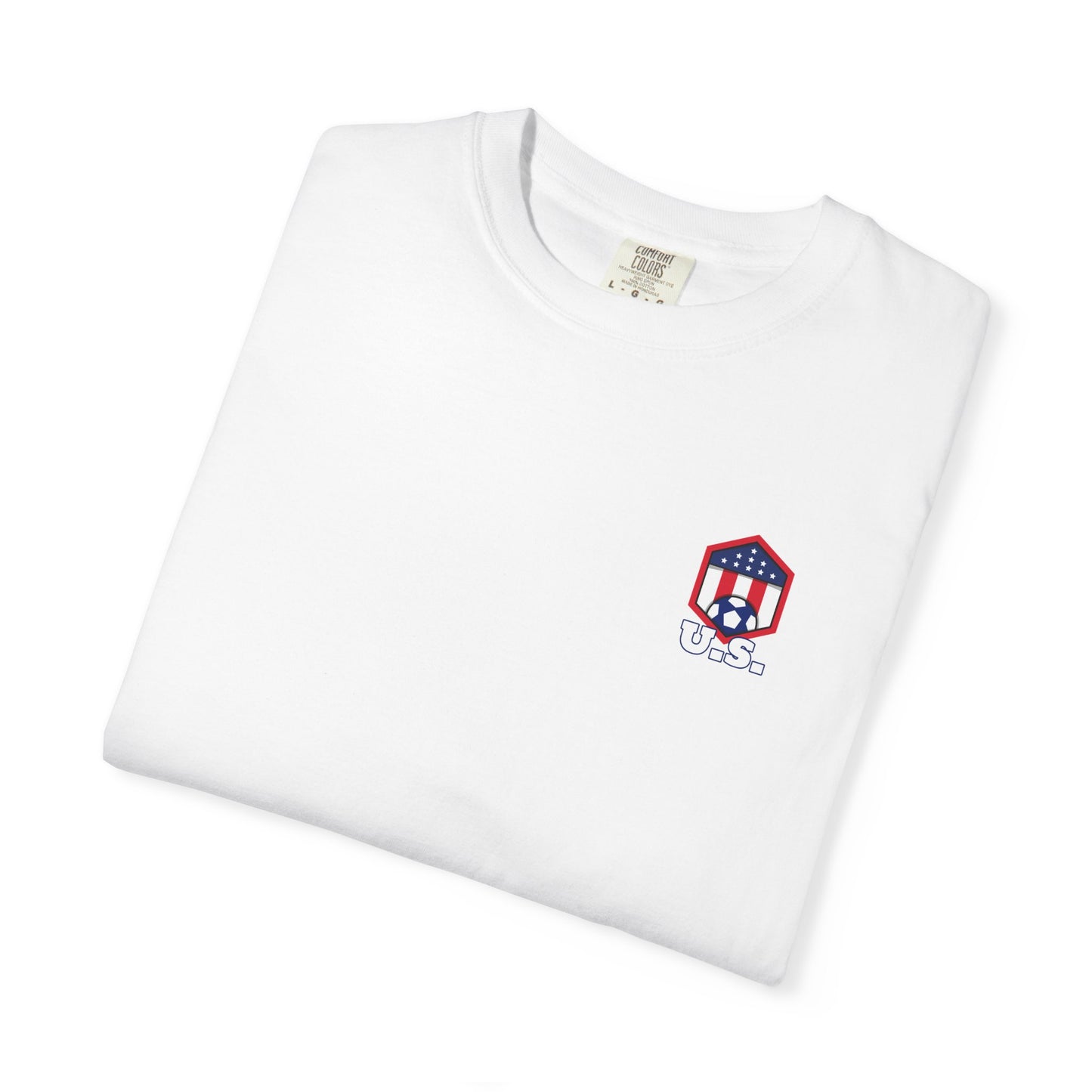 Unisex Garment-Dyed T-Shirt with American Flag