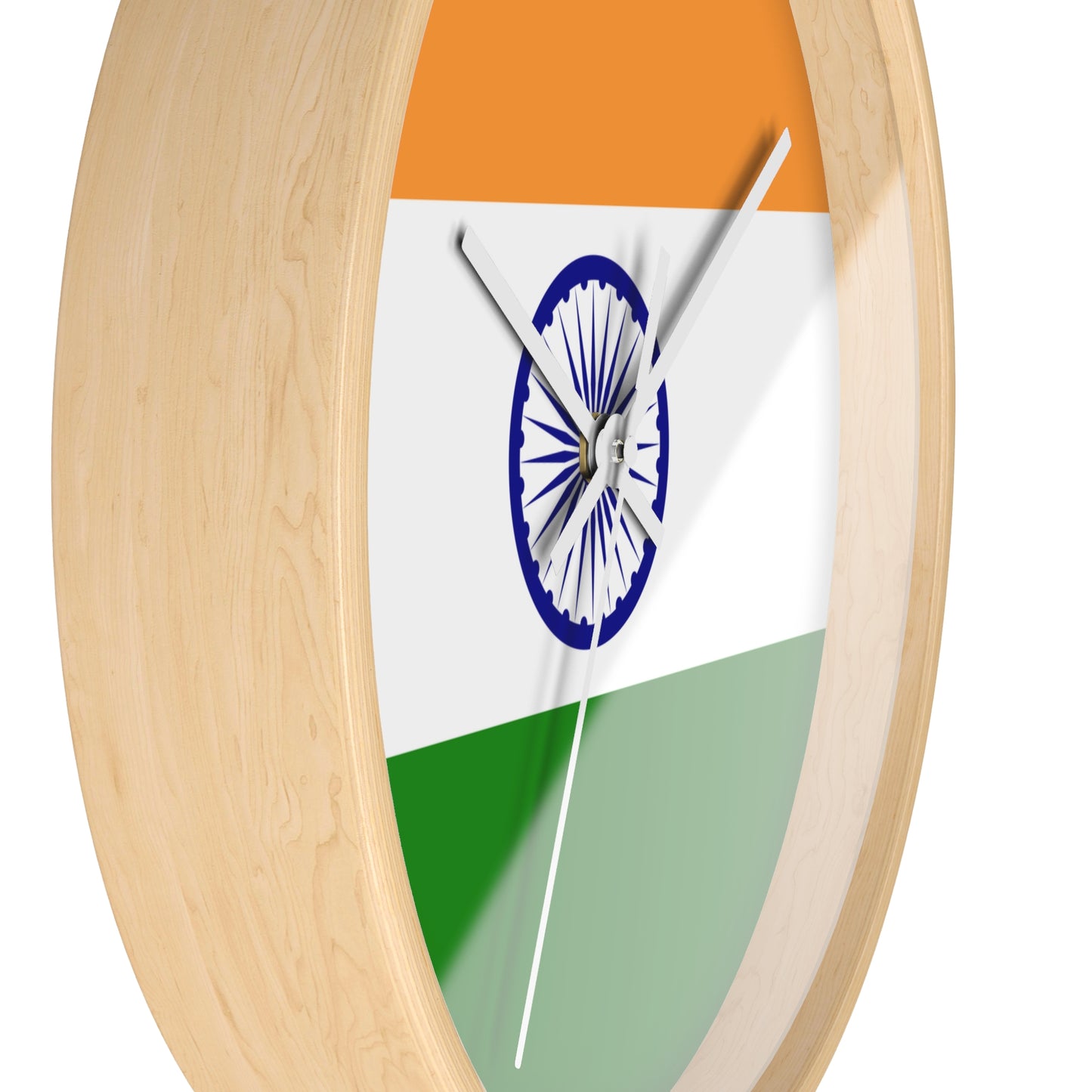 Indian Flag Wall Clock - Vibrant Home Decor for Patriotism and Celebrations