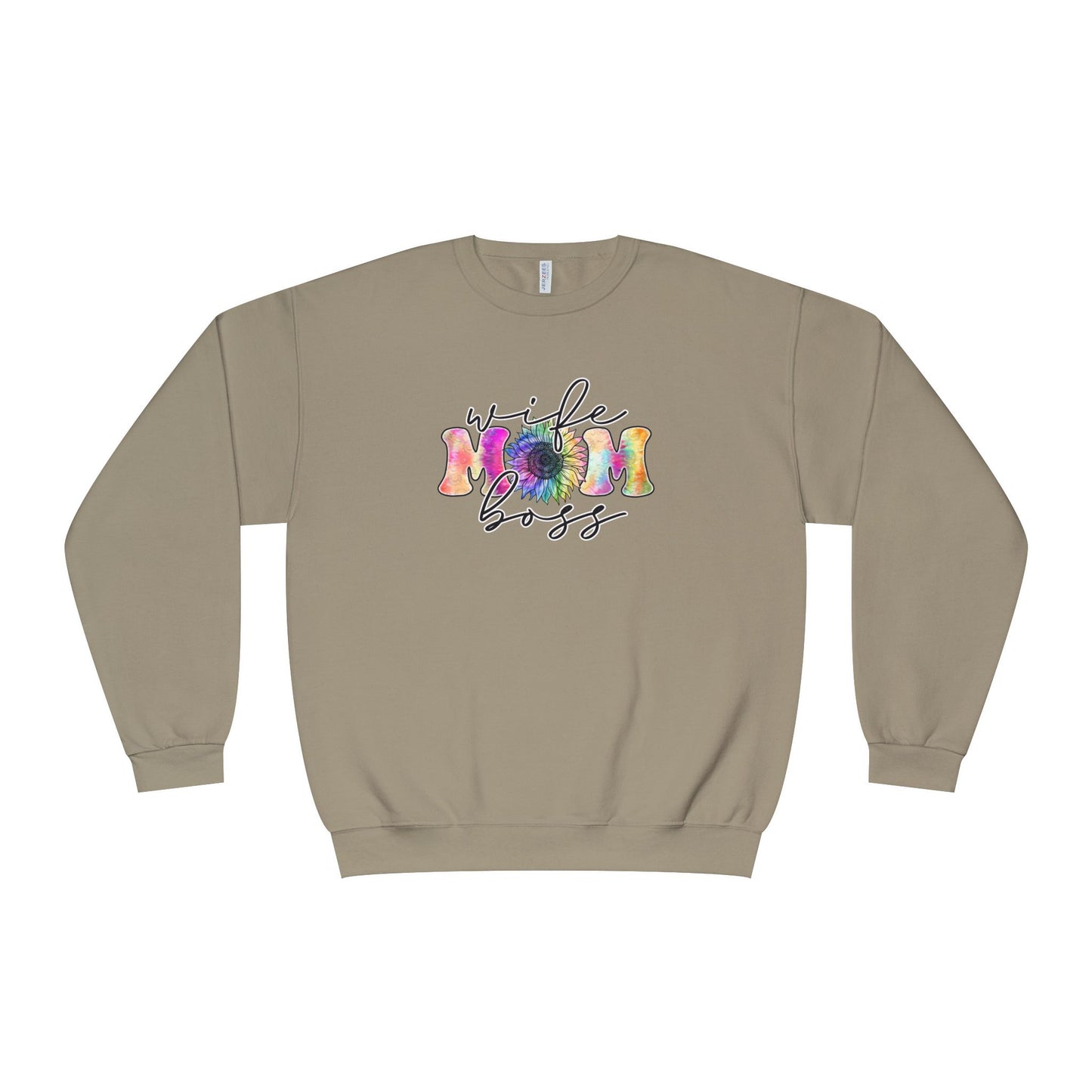 Women's Sweatshirt Wife Mom Boss - Colorful Mother's Day