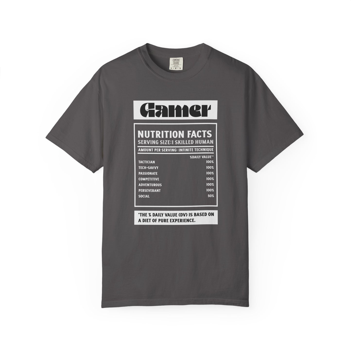 Gamer Nutrition Facts Unisex T-Shirt
