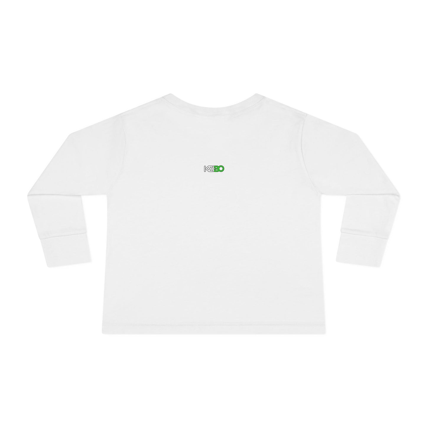Toddler Long Sleeve Tee - Adorable Heart-Hugging Monkey Design