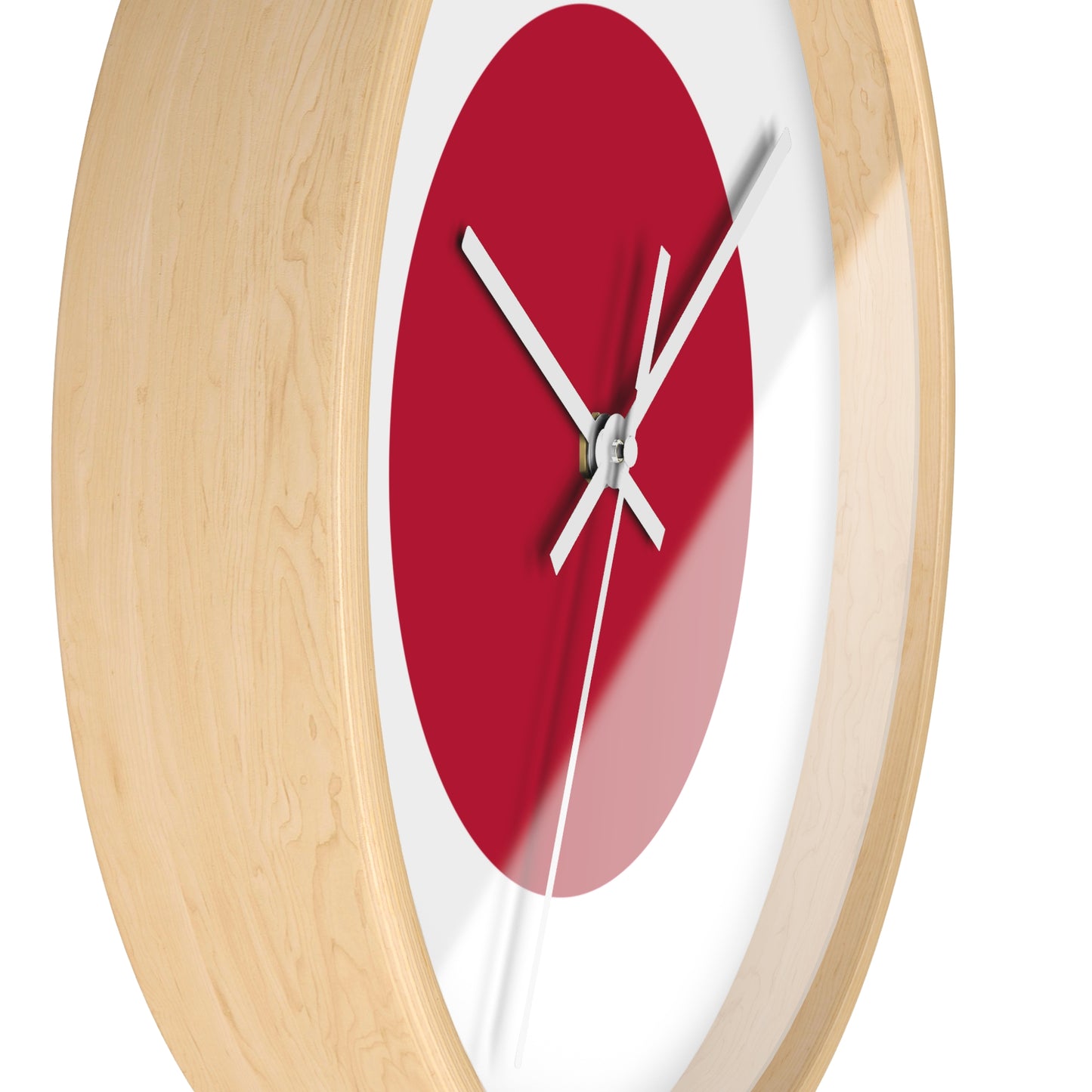 Minimalist Japanese Flag Wall Clock - Modern Decor for Home or Office